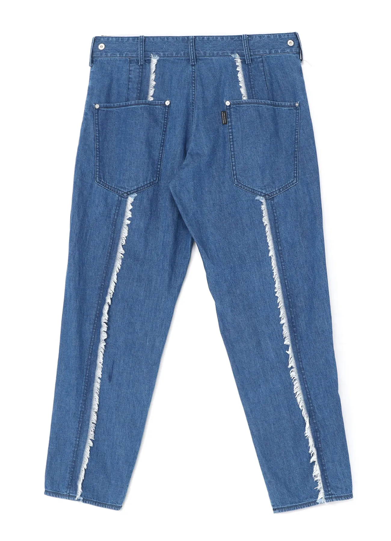 8OZ DENIM PANTS WITH RIPPED LINE DETAIL