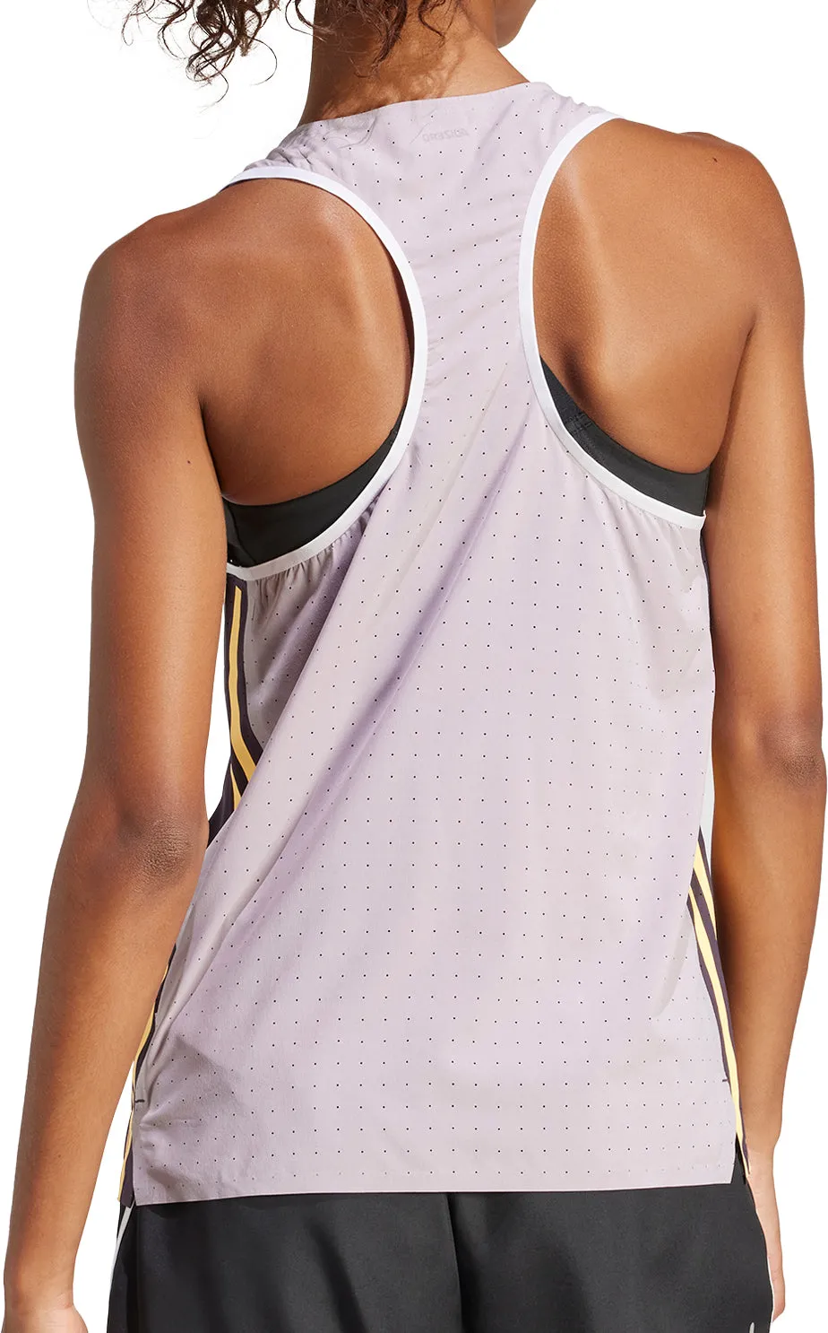 adidas Adizero Promo Womens Running Vest Tank Top - Purple