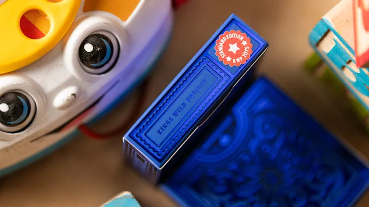 Alphabet Blocks (Blue) Playing Cards by Kings Wild Project