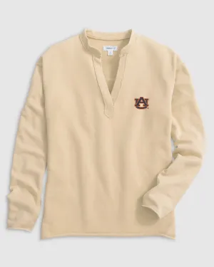 Auburn Camilla V-Neck Cotton Blend Pullover