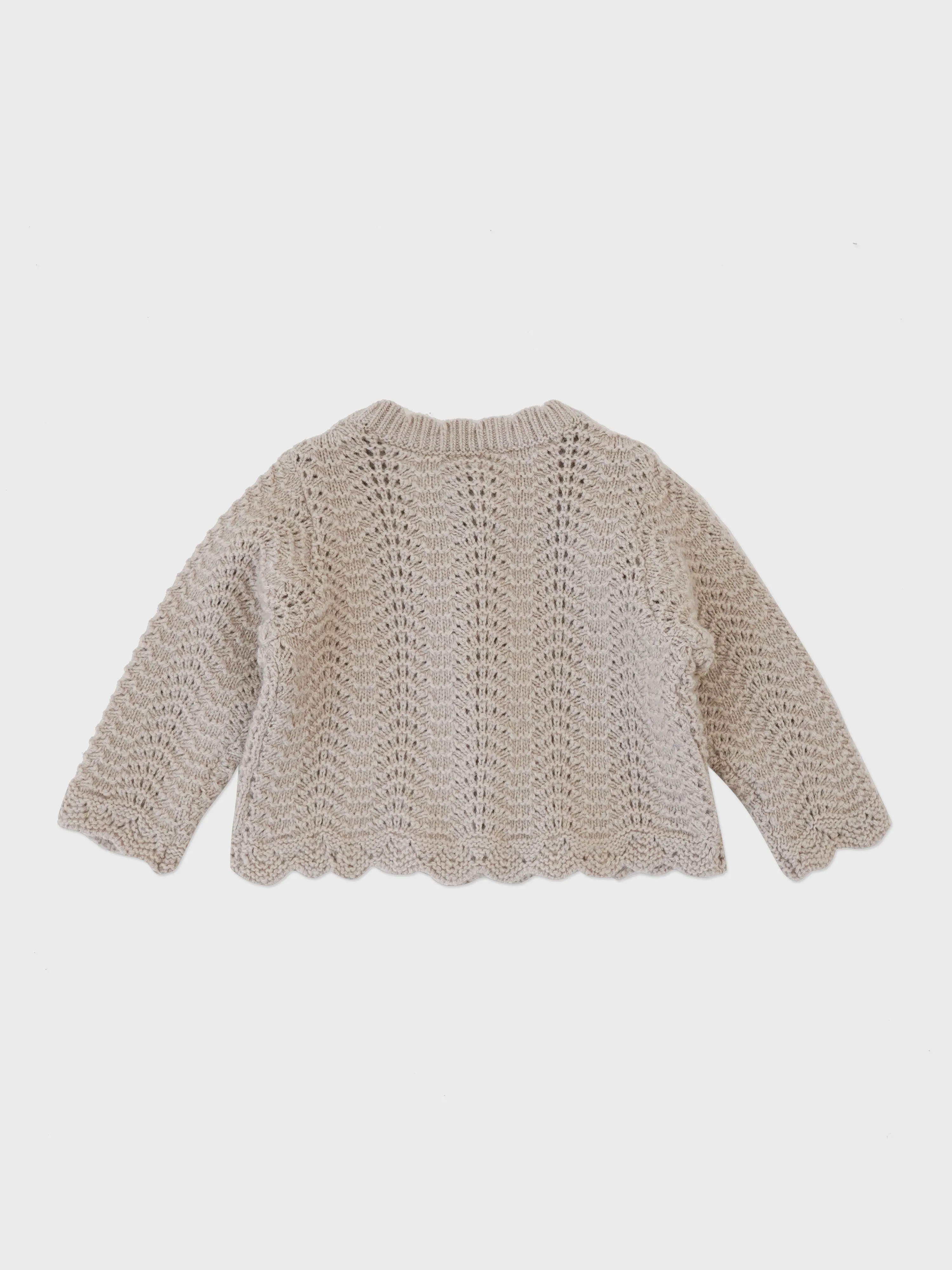 Baby Estelle Knit Cardigan Mocha Beige