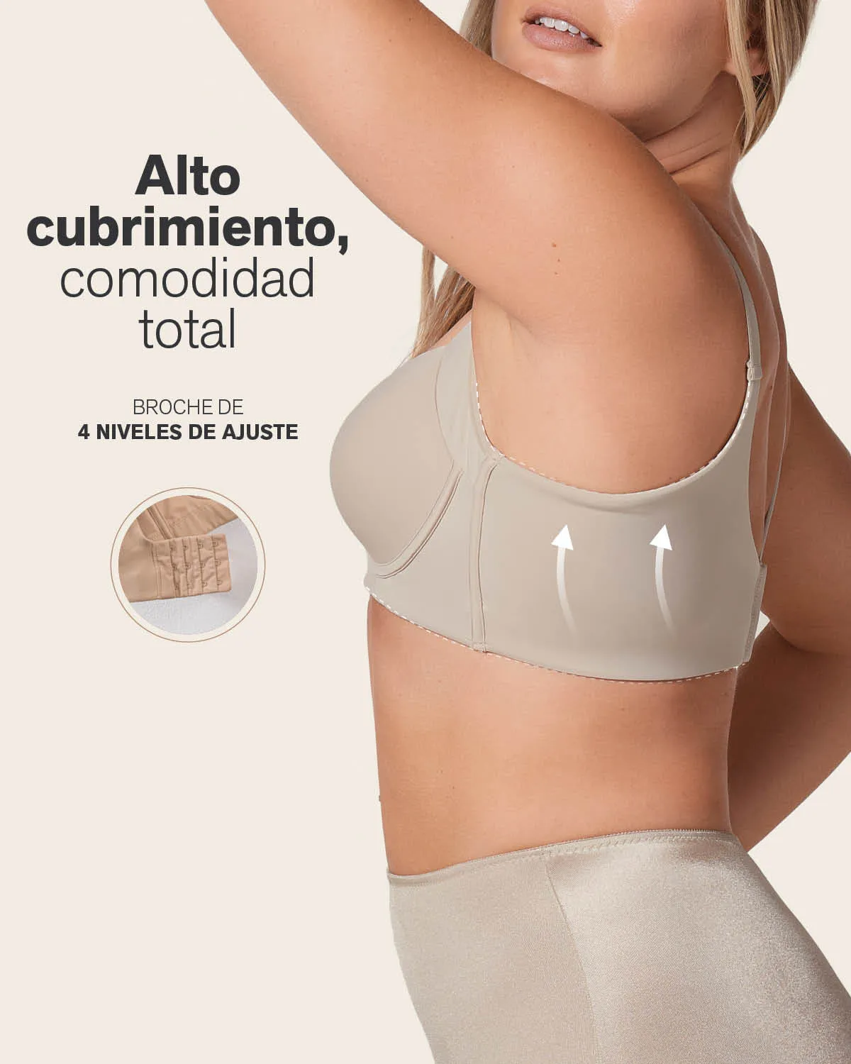 Back Smoothing Bra with Soft Full Coverage Cups