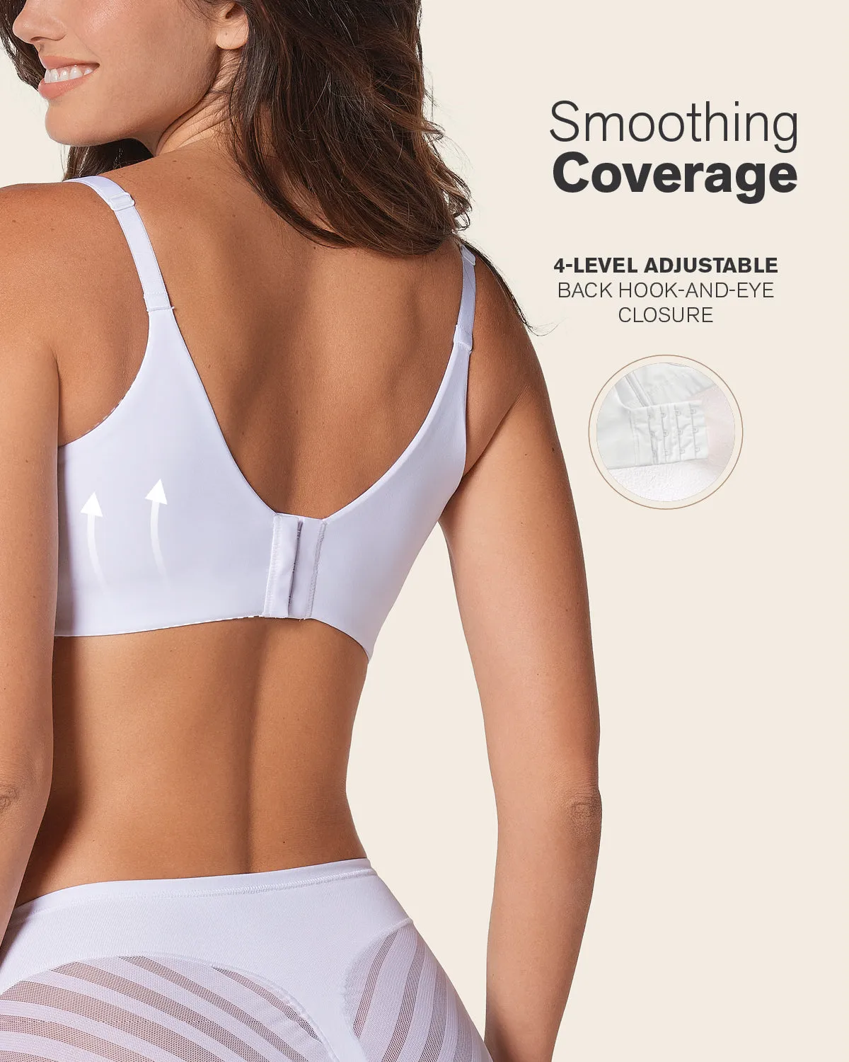 Back Smoothing Bra with Soft Full Coverage Cups