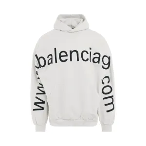 Bal.Com Oversized Hoodie in Dirty White