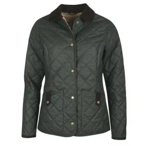 Barbour Ladies Snowhill Quilt Jacket - Olive-Natural