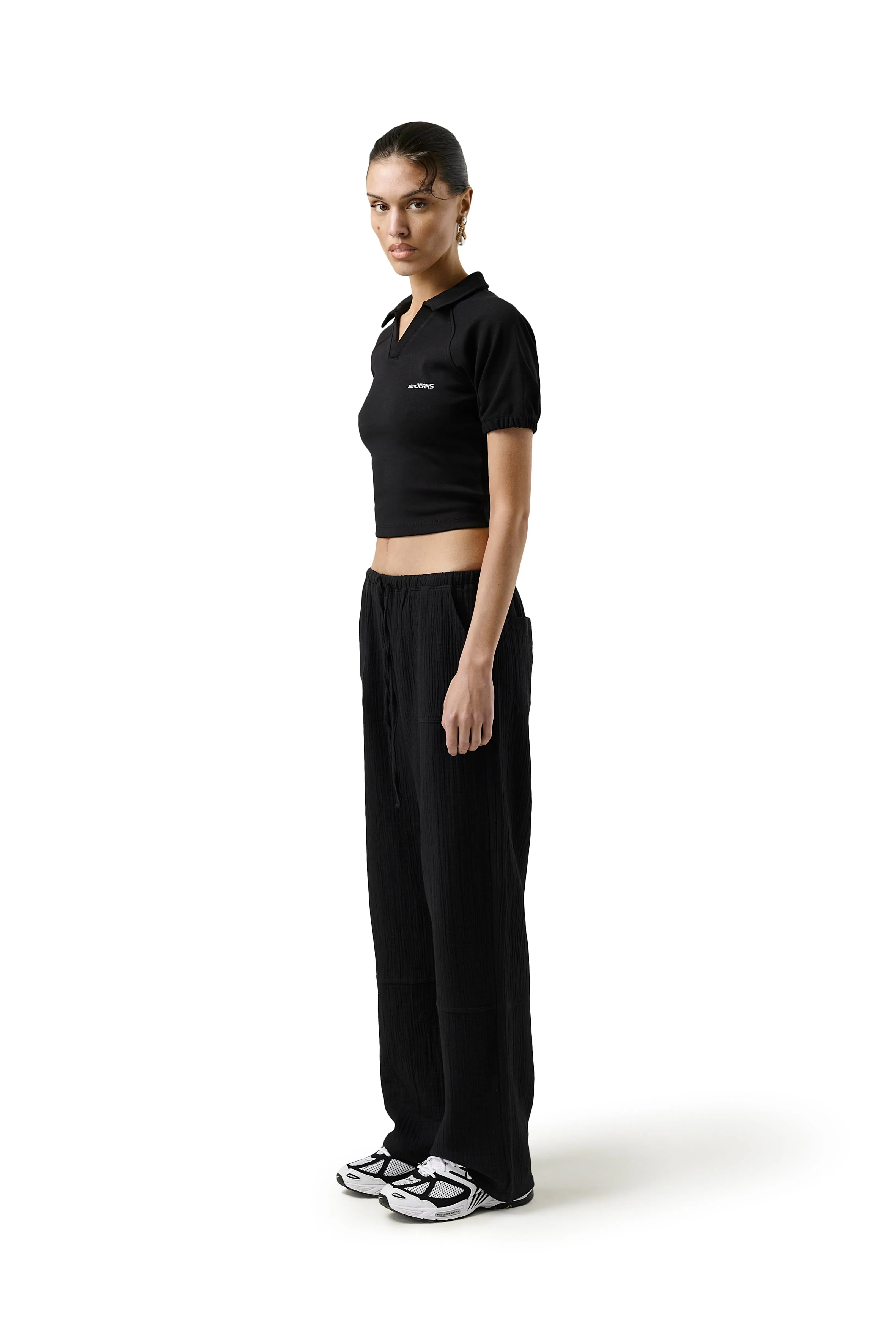 Beatrix Linen Pants in Black