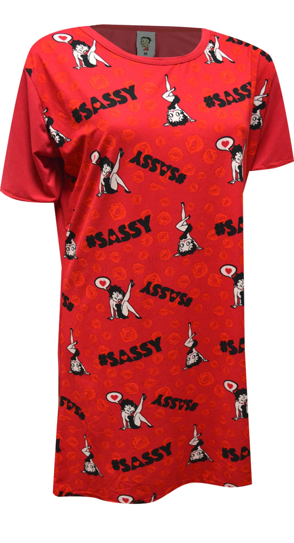 Betty Boop Feeling Sassy Red Nightshirt