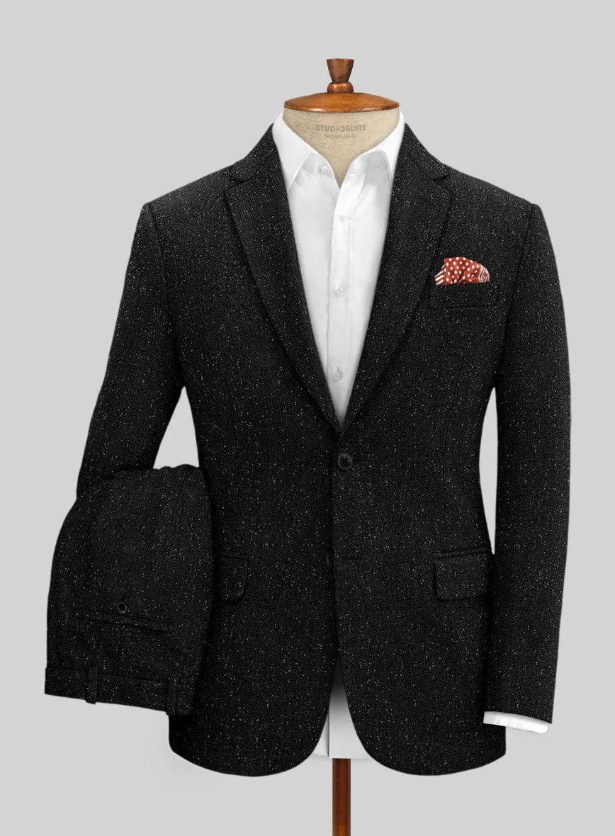 Black Flecks Donegal Tweed Suit