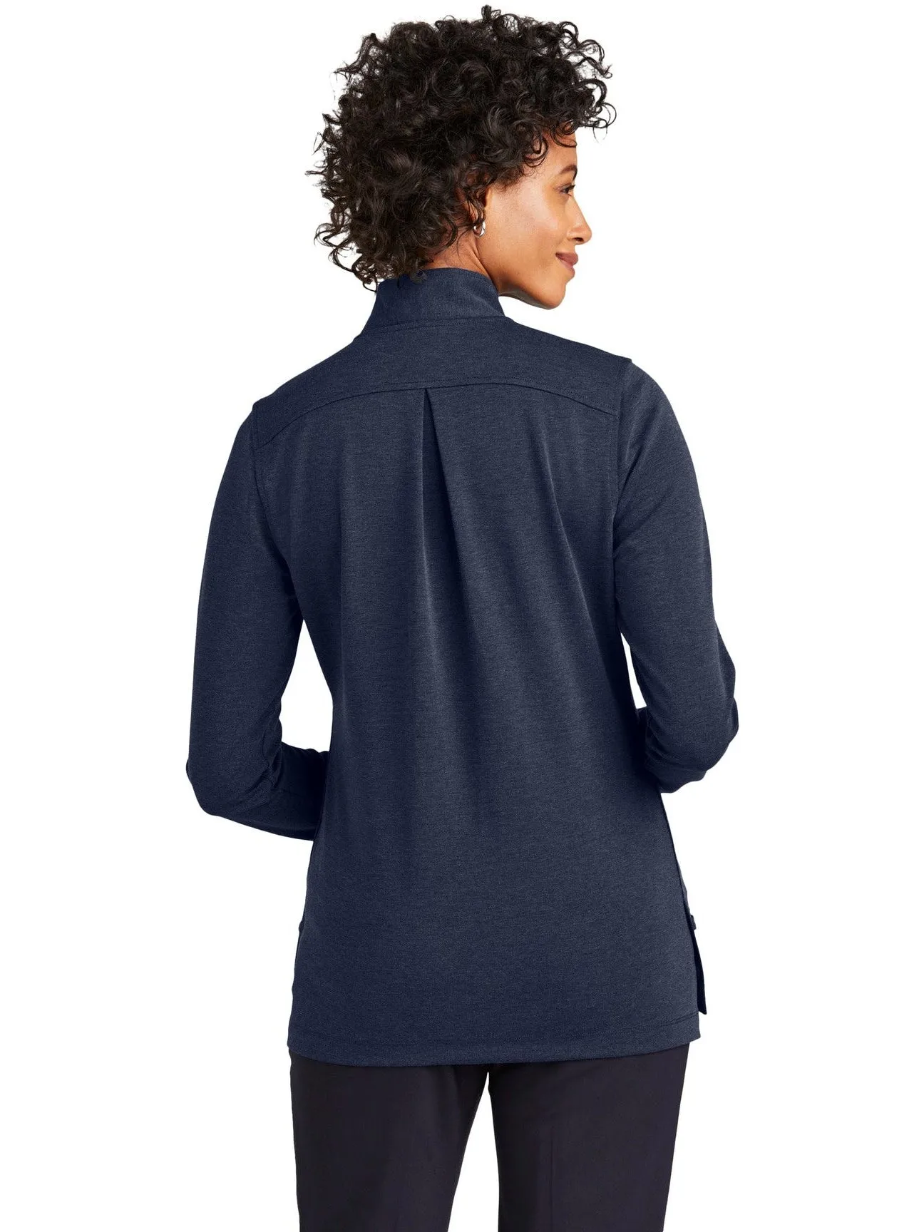 Brooks Brothers Ladies Mid-Layer Stretch 1/2-Button