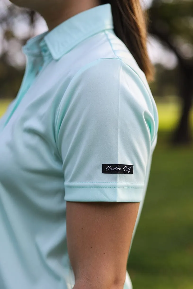 CA Ladies Iconic Golf Shirt | Aqua