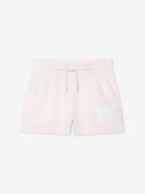 Calvin Klein Girls Gradient Hero Logo Shorts in Pink