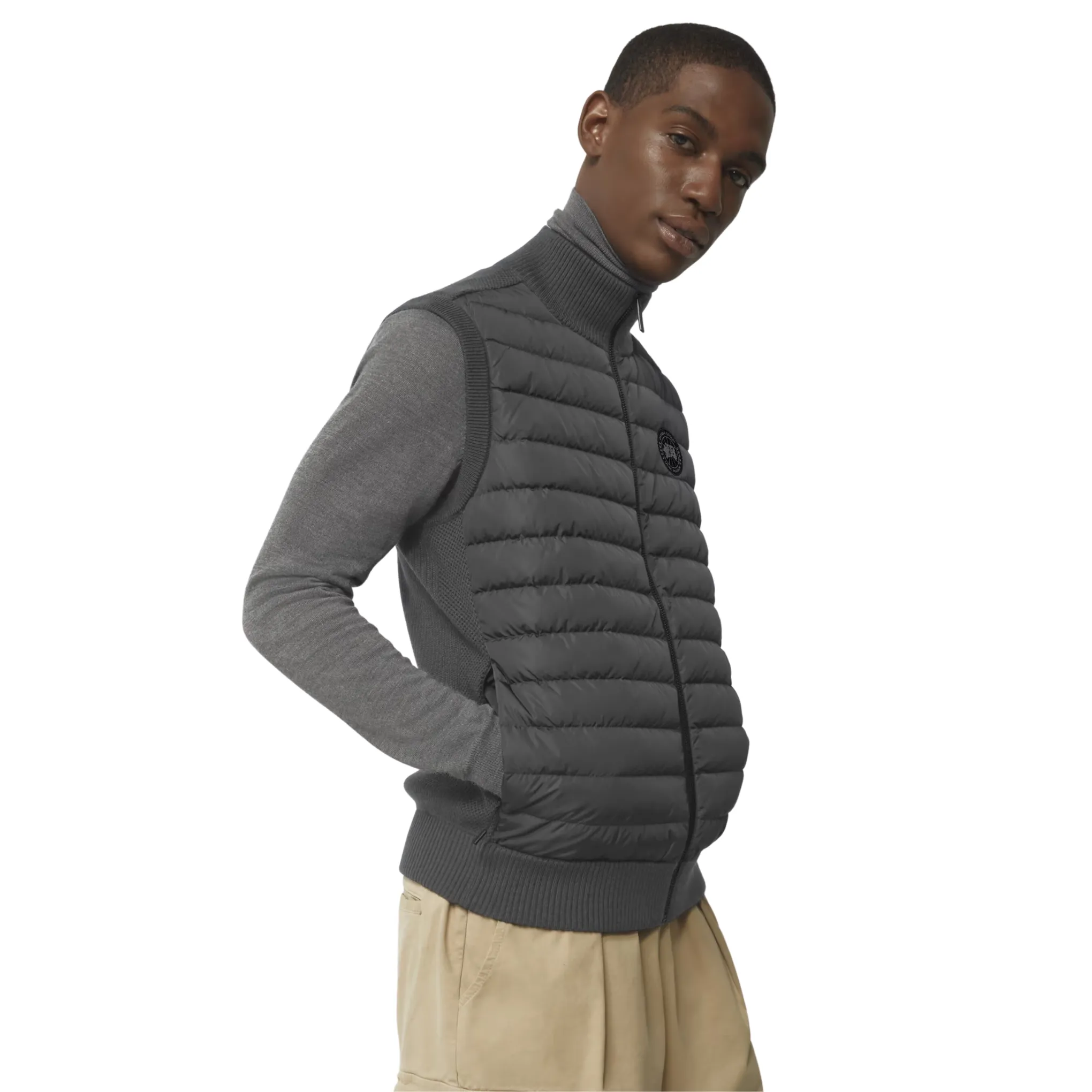 Canada Goose Men's Hybridge Knit Vest - Black Disc