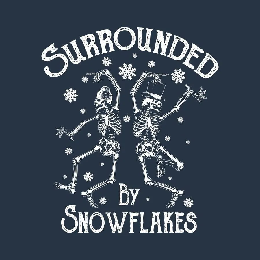 Club Exclusive - Surrounded By Snowflakes Hoodie - Navy