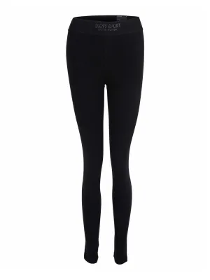 Cotton Spandex Tonal Logo Leggings