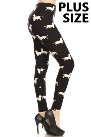 Dachshund Leggings Plus Size