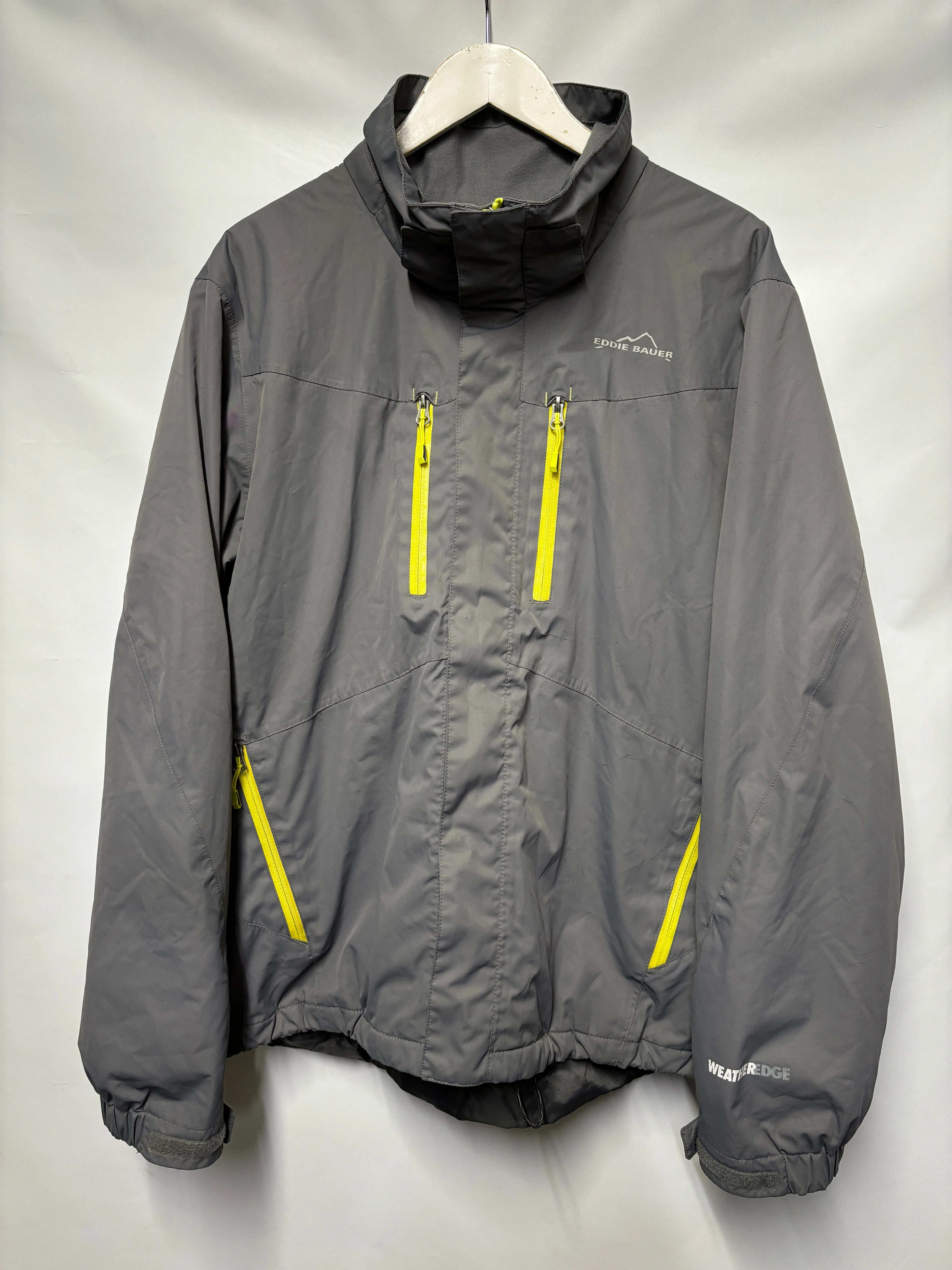 Eddie Bauer Grey Weatheredge Insulated Waterproof Jacket Large