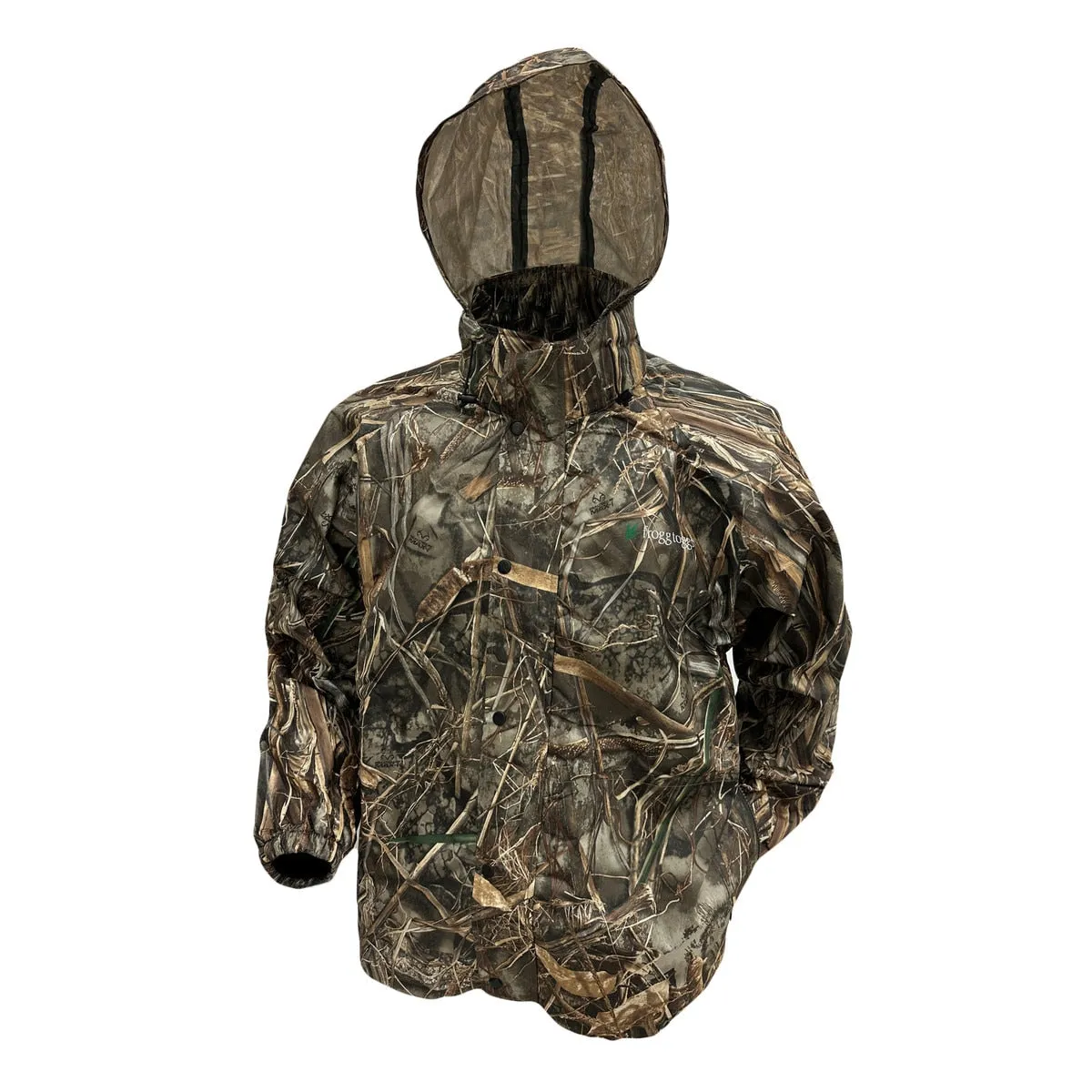 Frogg Toggs Mens Realtree MAX7 Pro Action Hooded Waterproof Jacket