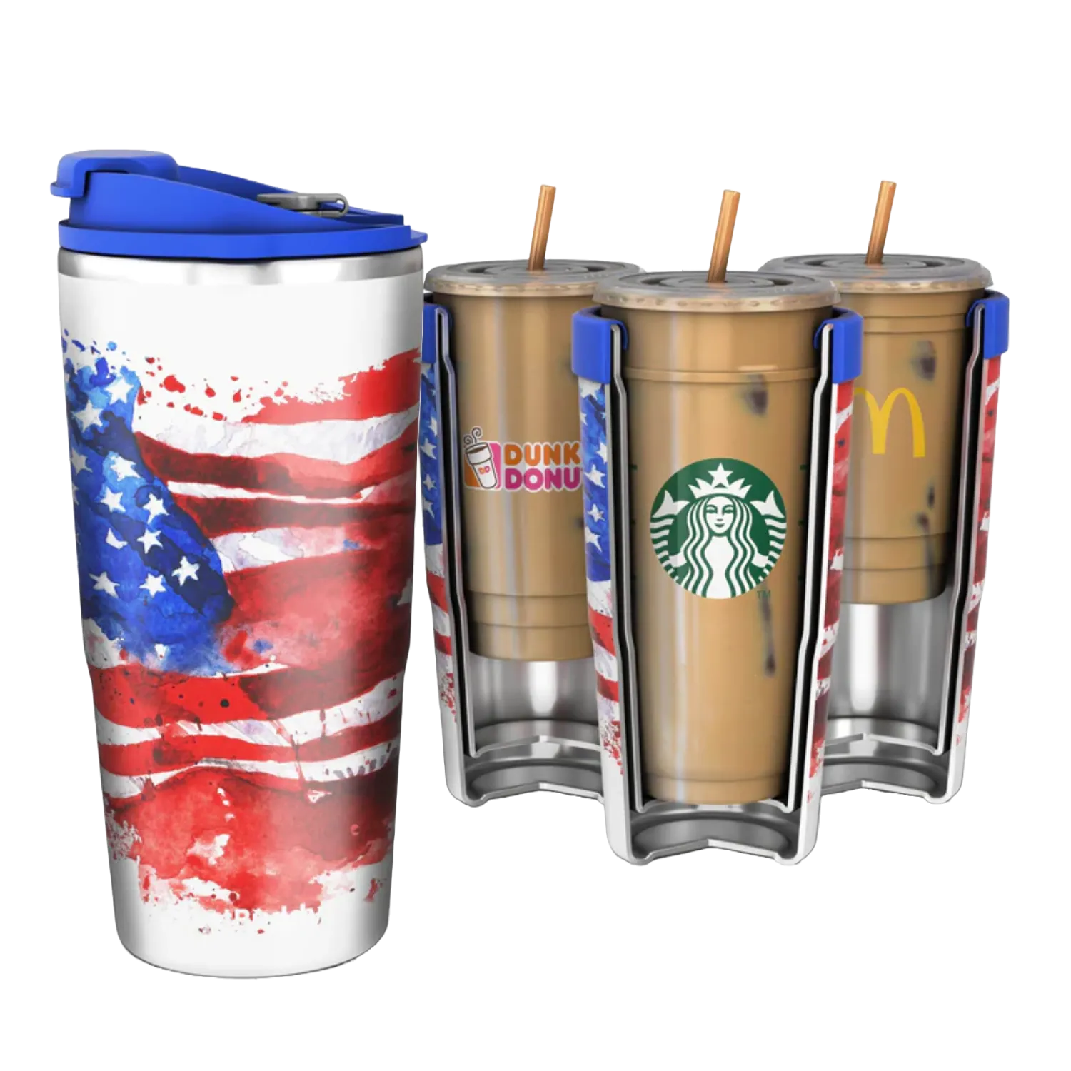 FrostBuddy® 30oz To-Go Buddy Paint Merica Coffee Insulator TOGO30-PAINTMERICA