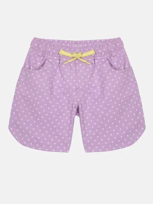 Girl's Polka Dot Printed Woven Hot Short