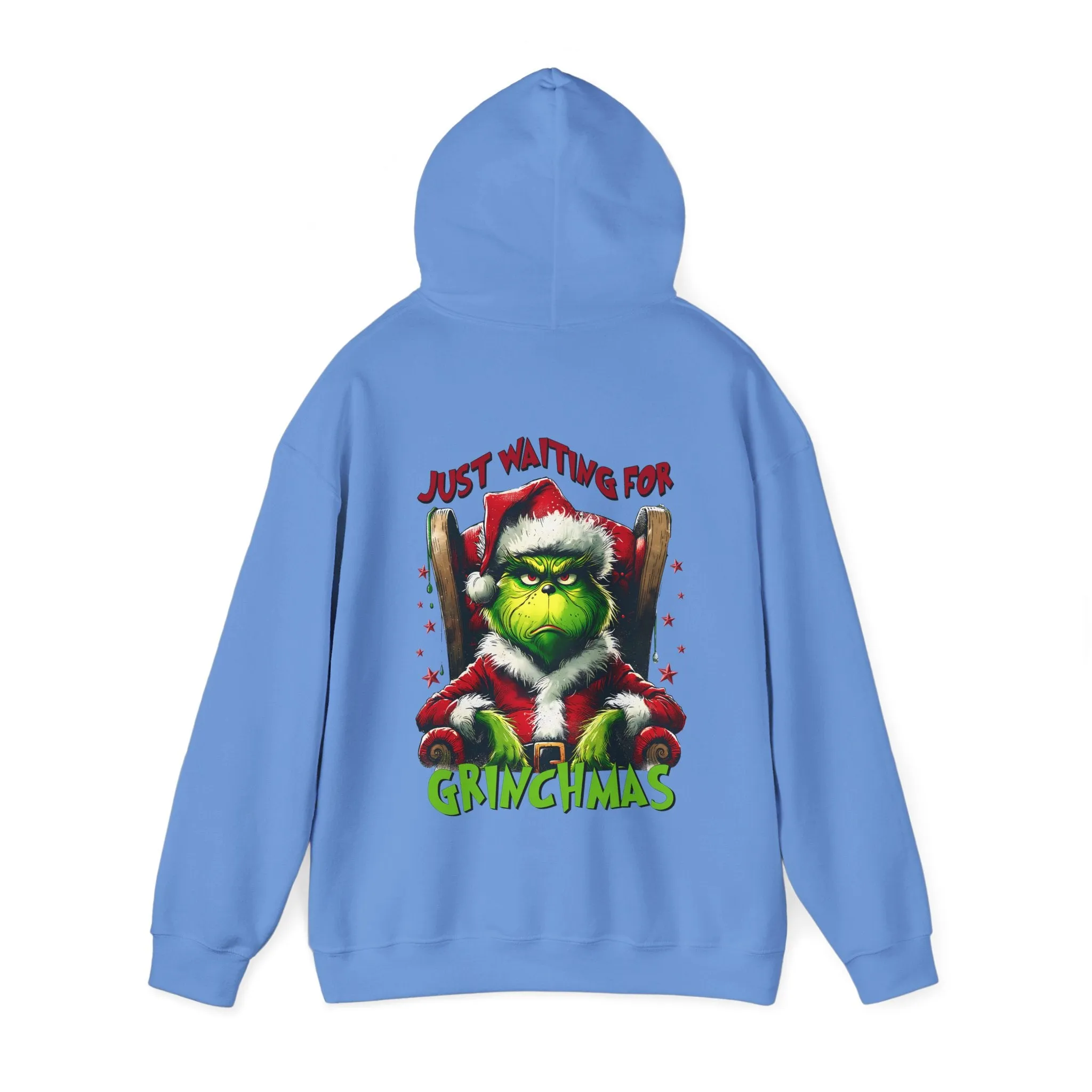 Grinch Christmas Hoodie – Just Waiting for Christmas Design