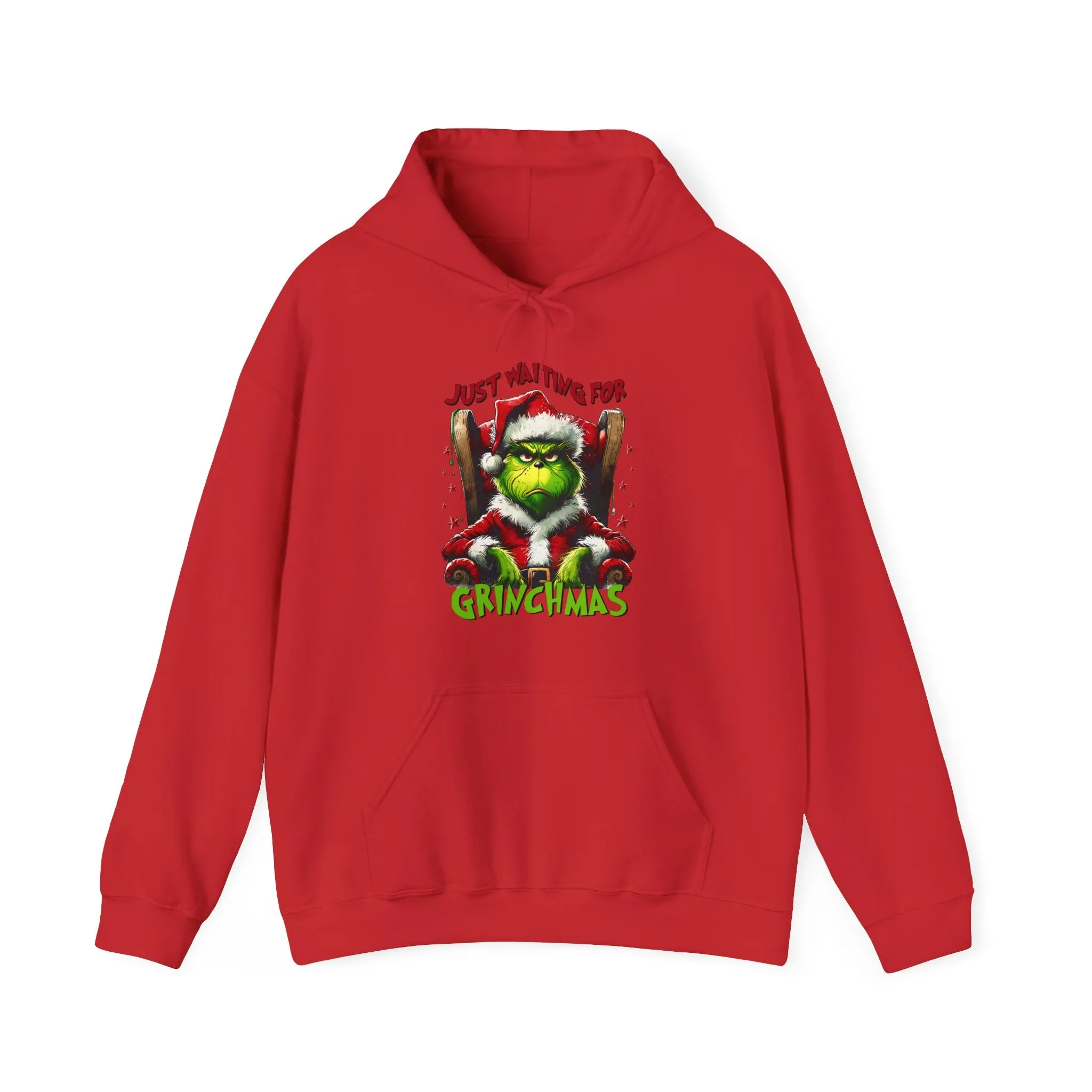 Grinch Christmas Hoodie – Just Waiting for Christmas Design