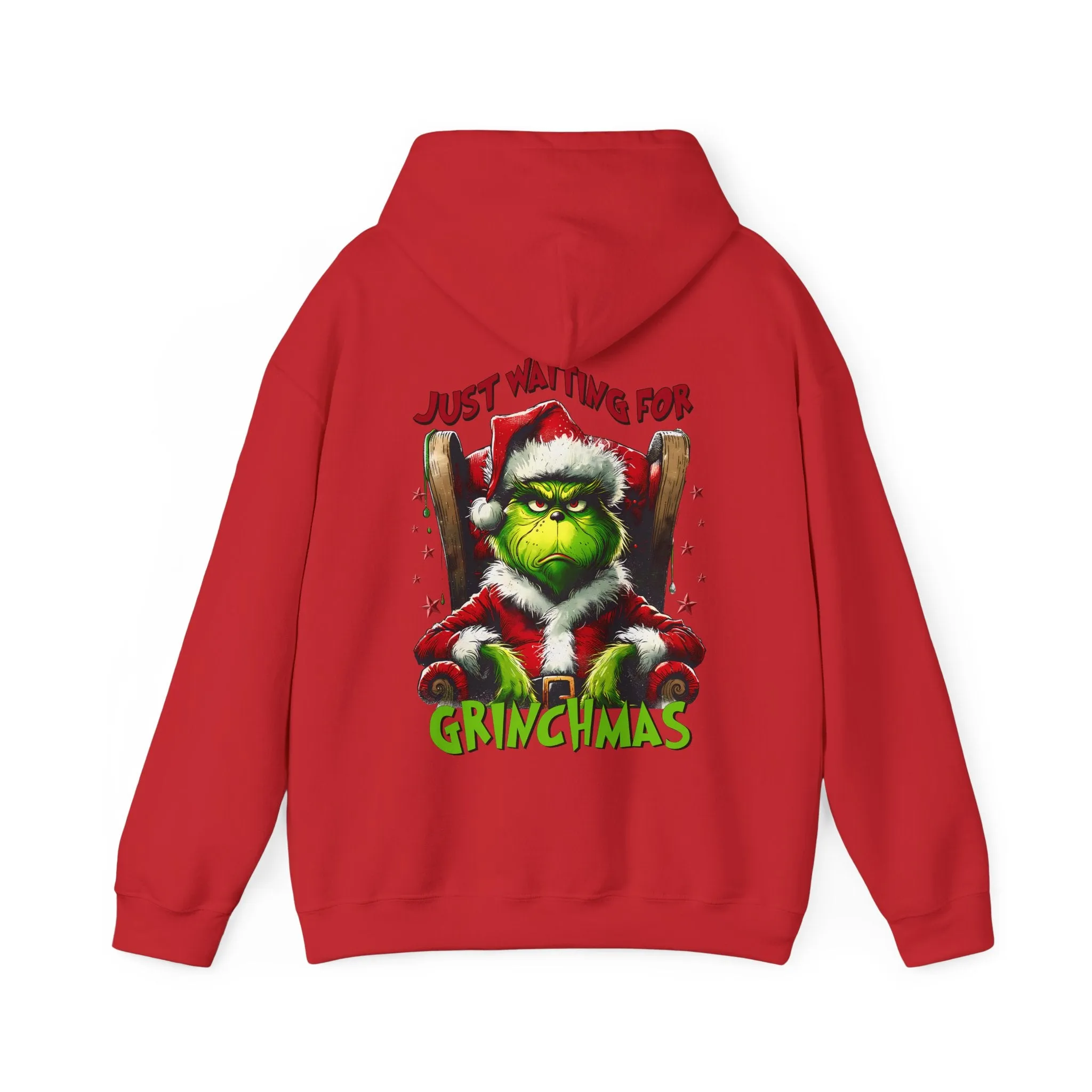 Grinch Christmas Hoodie – Just Waiting for Christmas Design