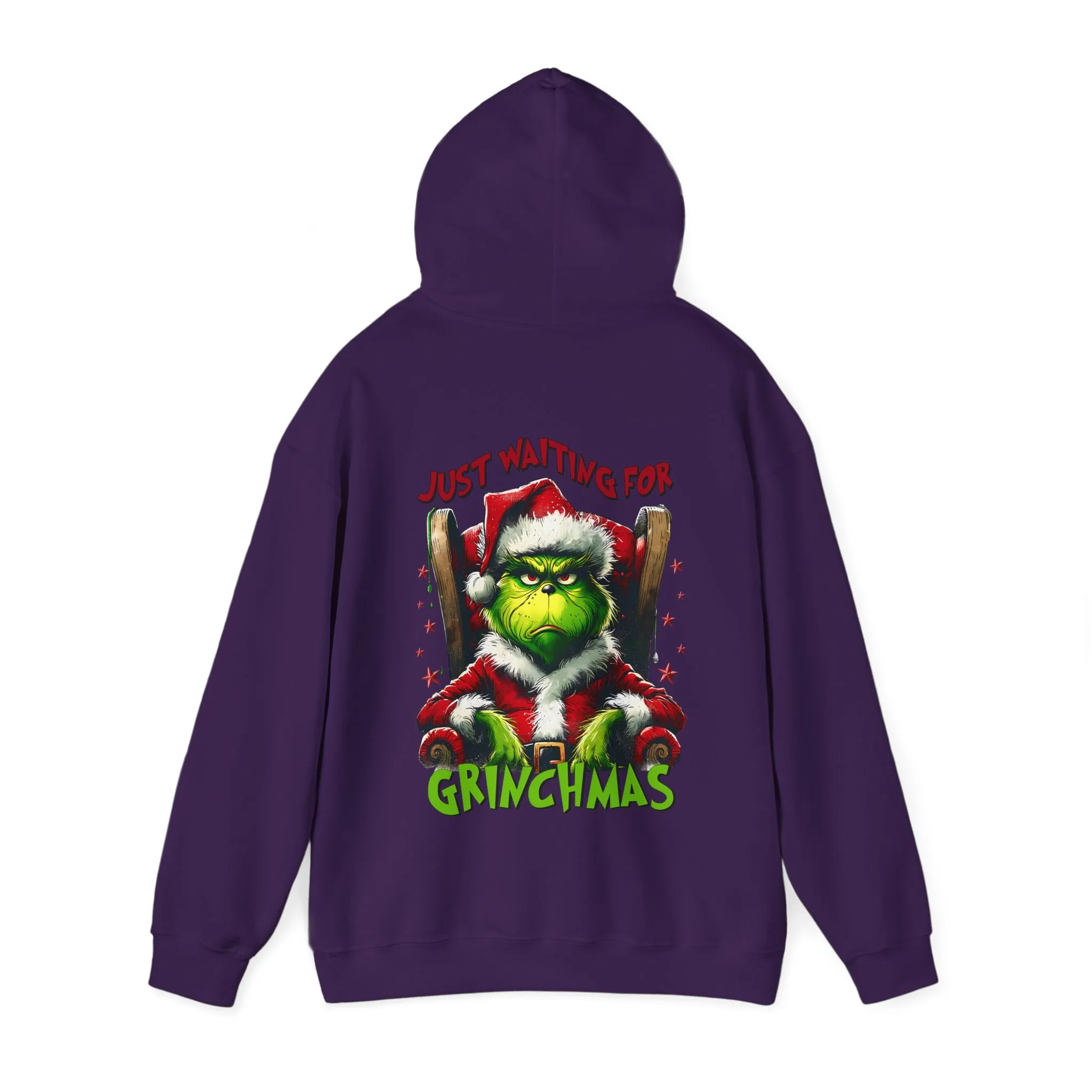 Grinch Christmas Hoodie – Just Waiting for Christmas Design