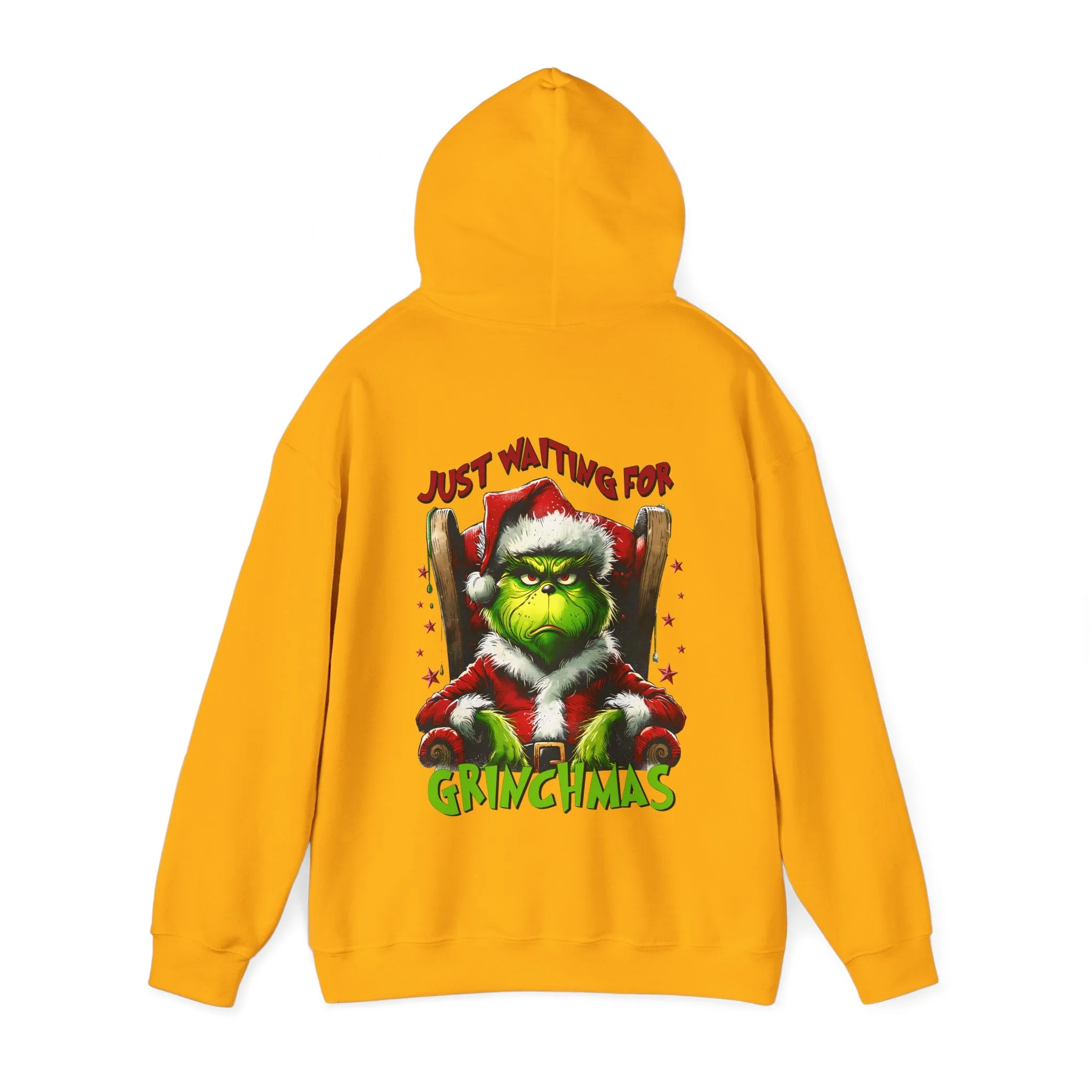 Grinch Christmas Hoodie – Just Waiting for Christmas Design