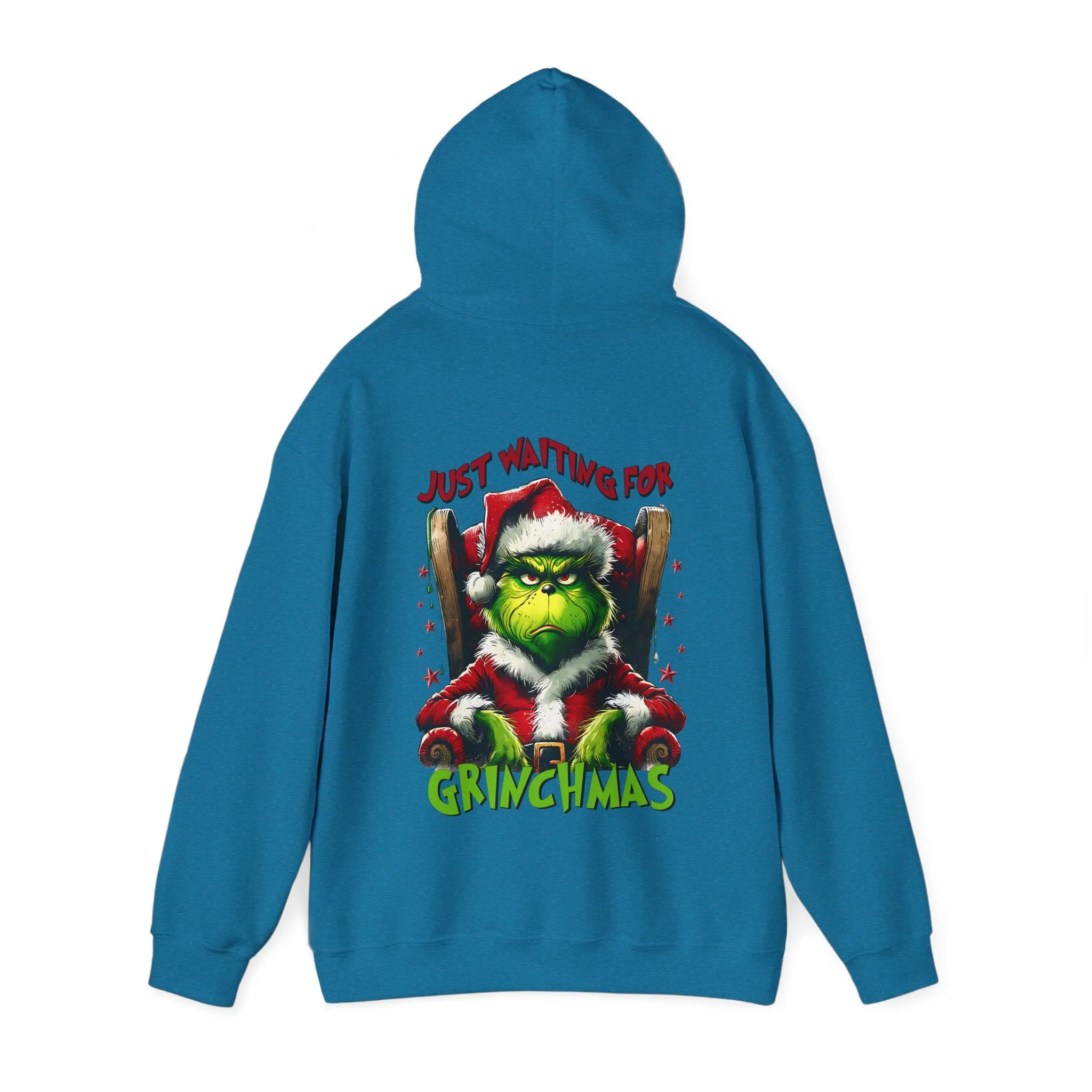 Grinch Christmas Hoodie – Just Waiting for Christmas Design