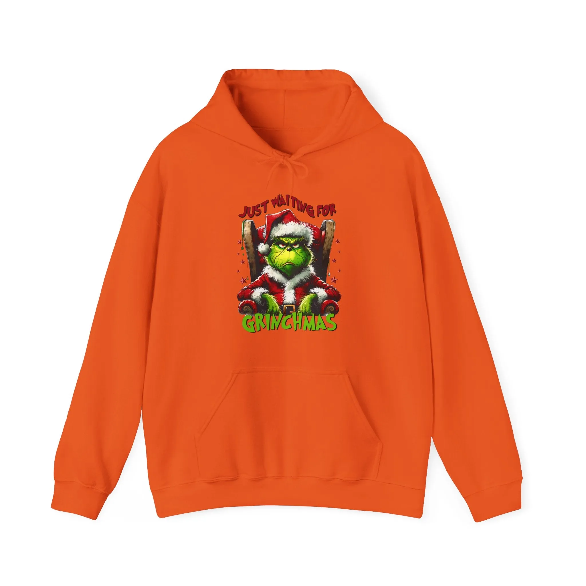 Grinch Christmas Hoodie – Just Waiting for Christmas Design