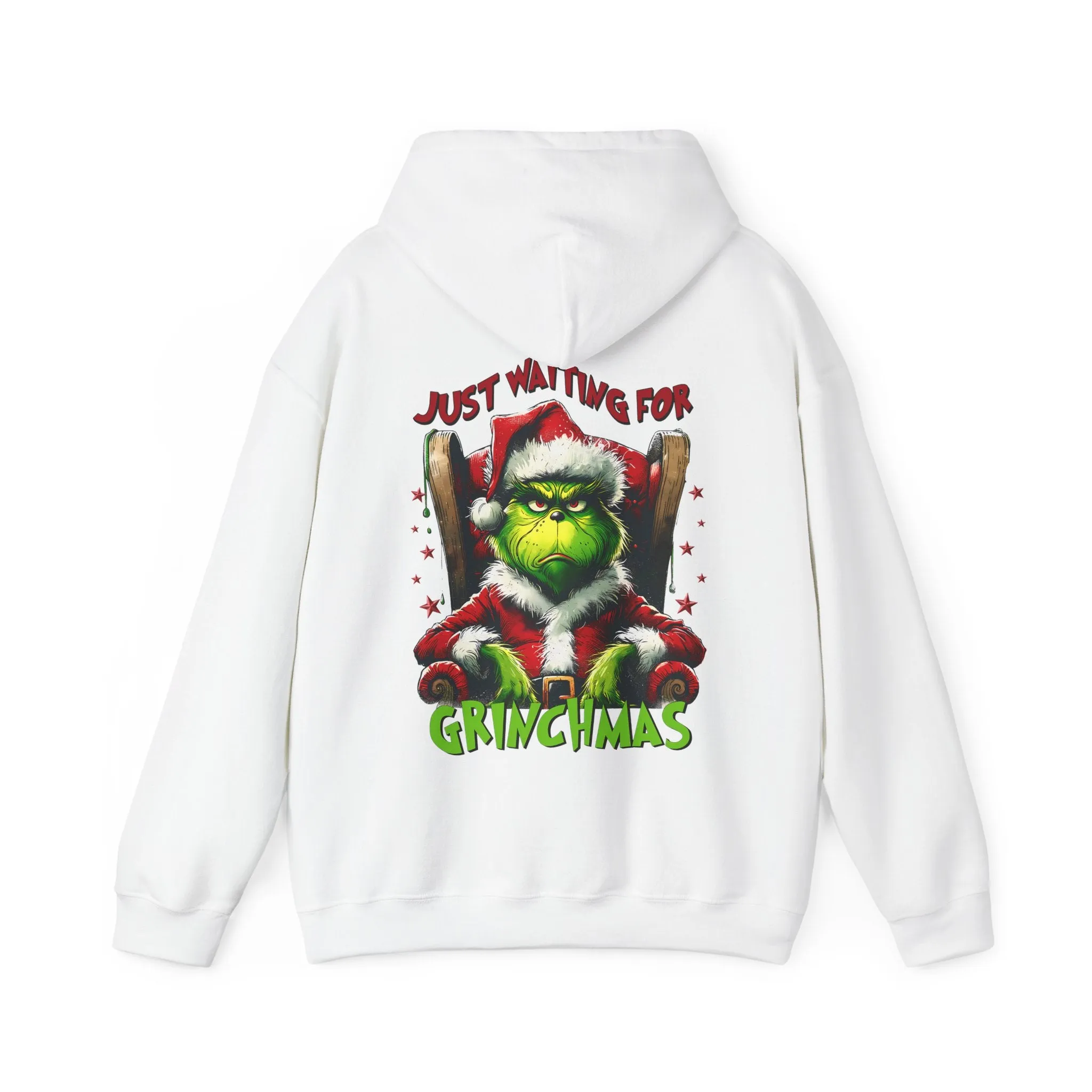 Grinch Christmas Hoodie – Just Waiting for Christmas Design