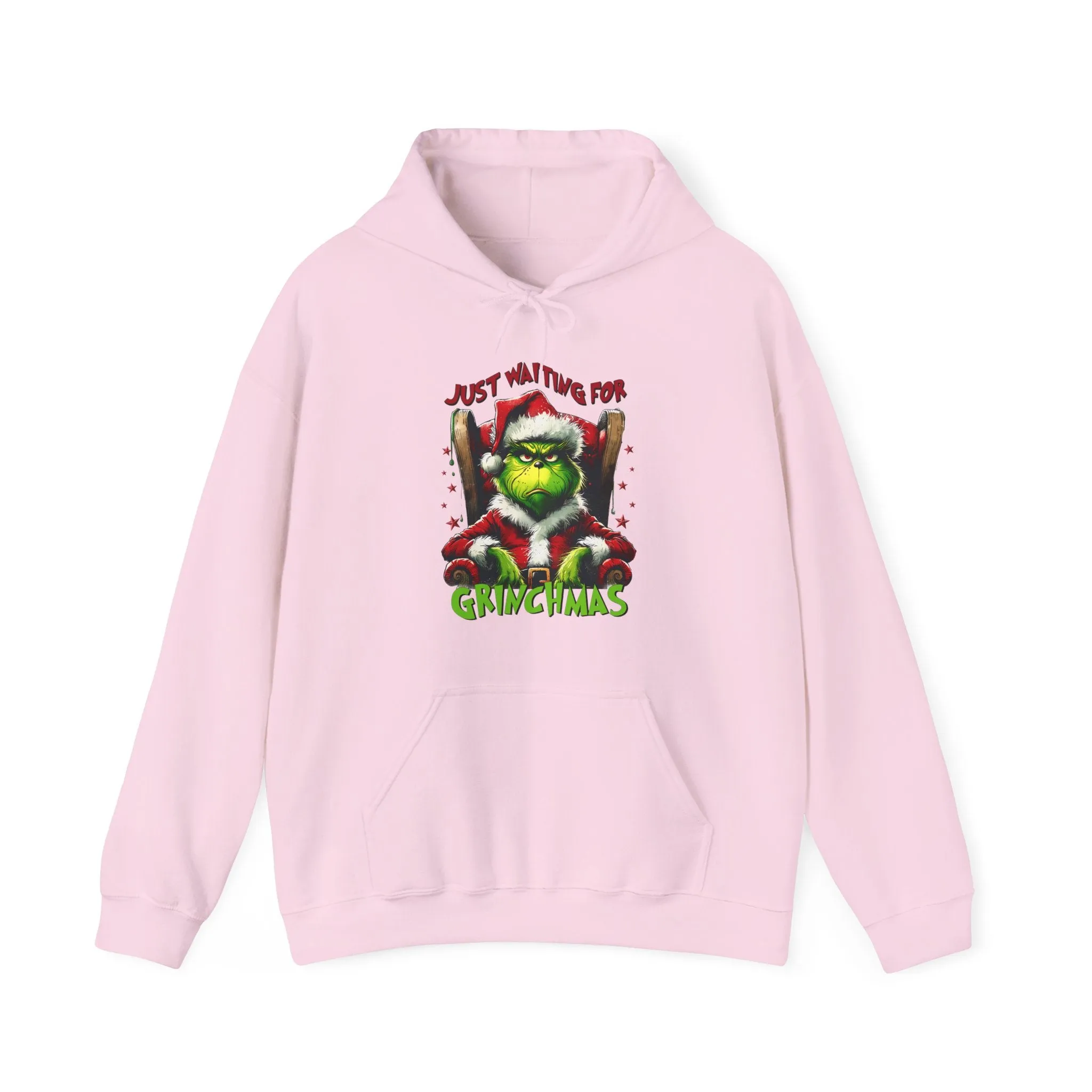 Grinch Christmas Hoodie – Just Waiting for Christmas Design