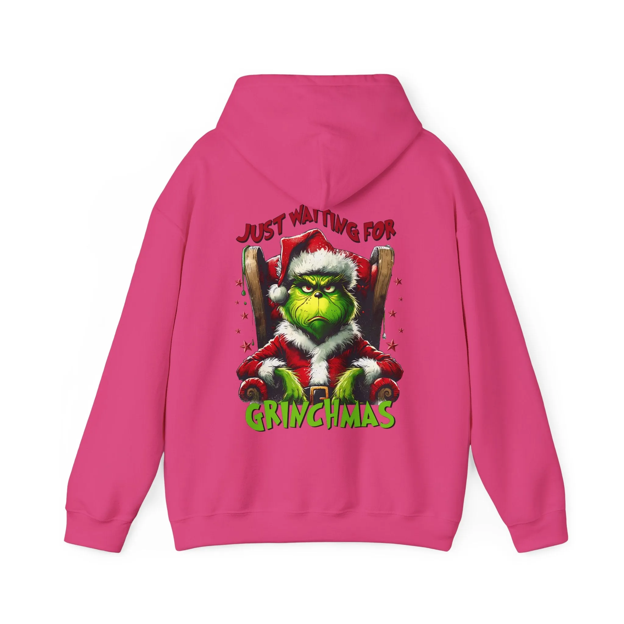 Grinch Christmas Hoodie – Just Waiting for Christmas Design