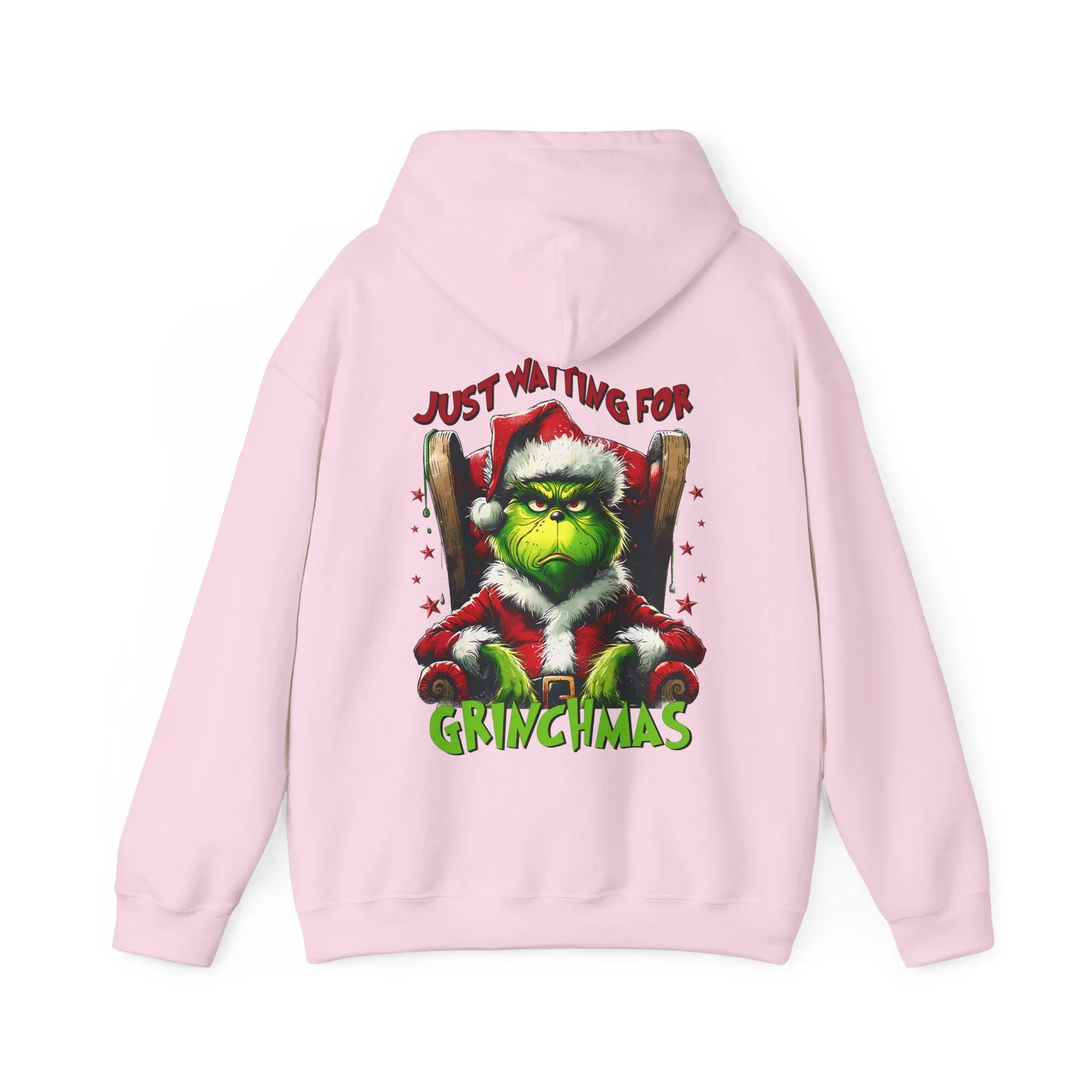 Grinch Christmas Hoodie – Just Waiting for Christmas Design