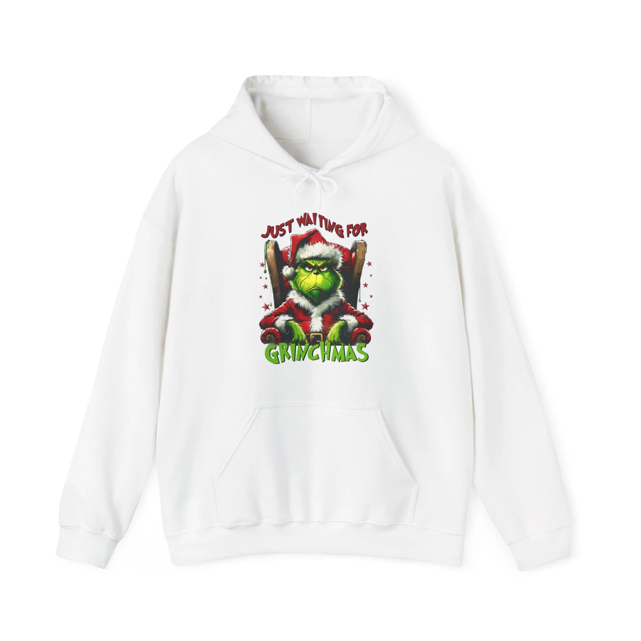 Grinch Christmas Hoodie – Just Waiting for Christmas Design