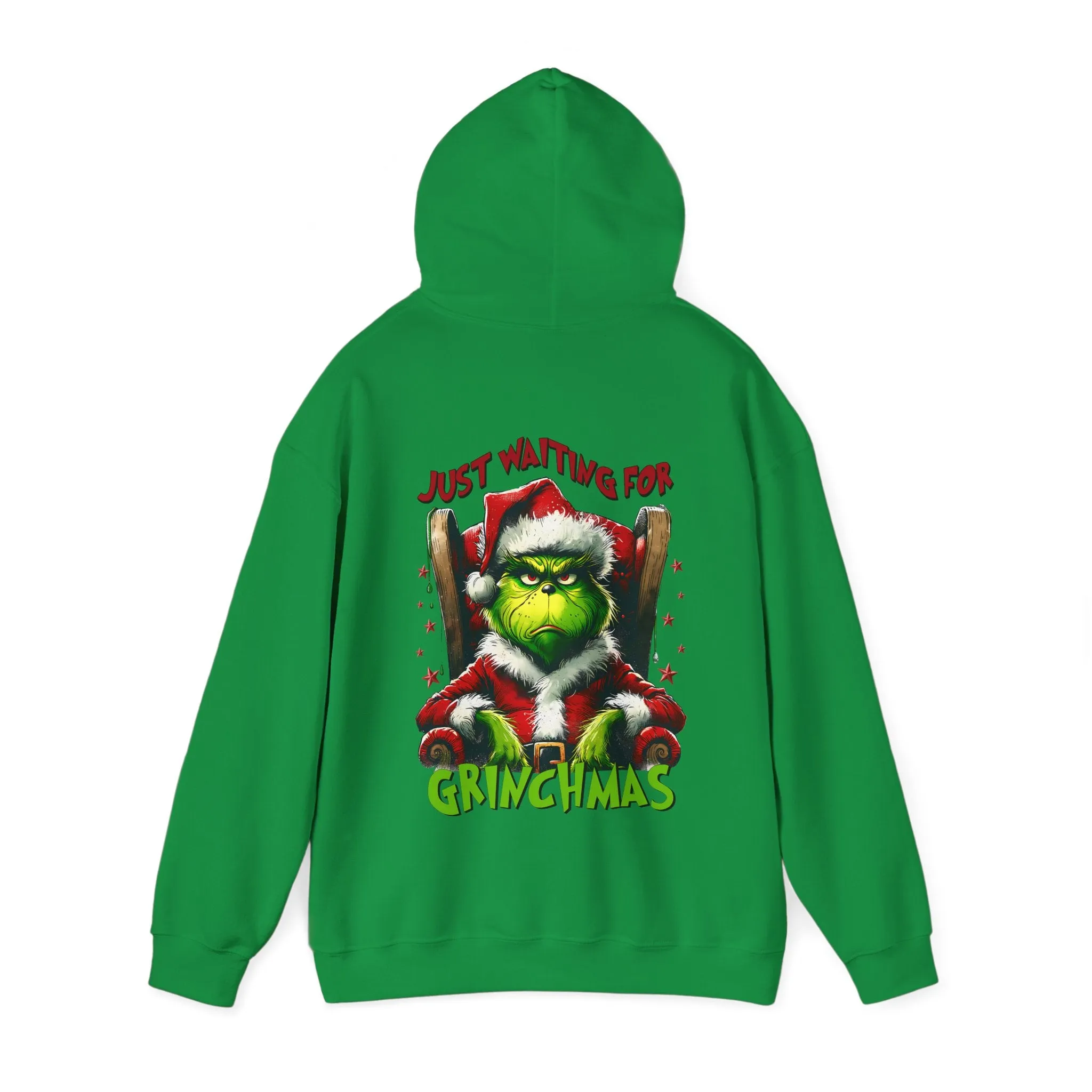 Grinch Christmas Hoodie – Just Waiting for Christmas Design