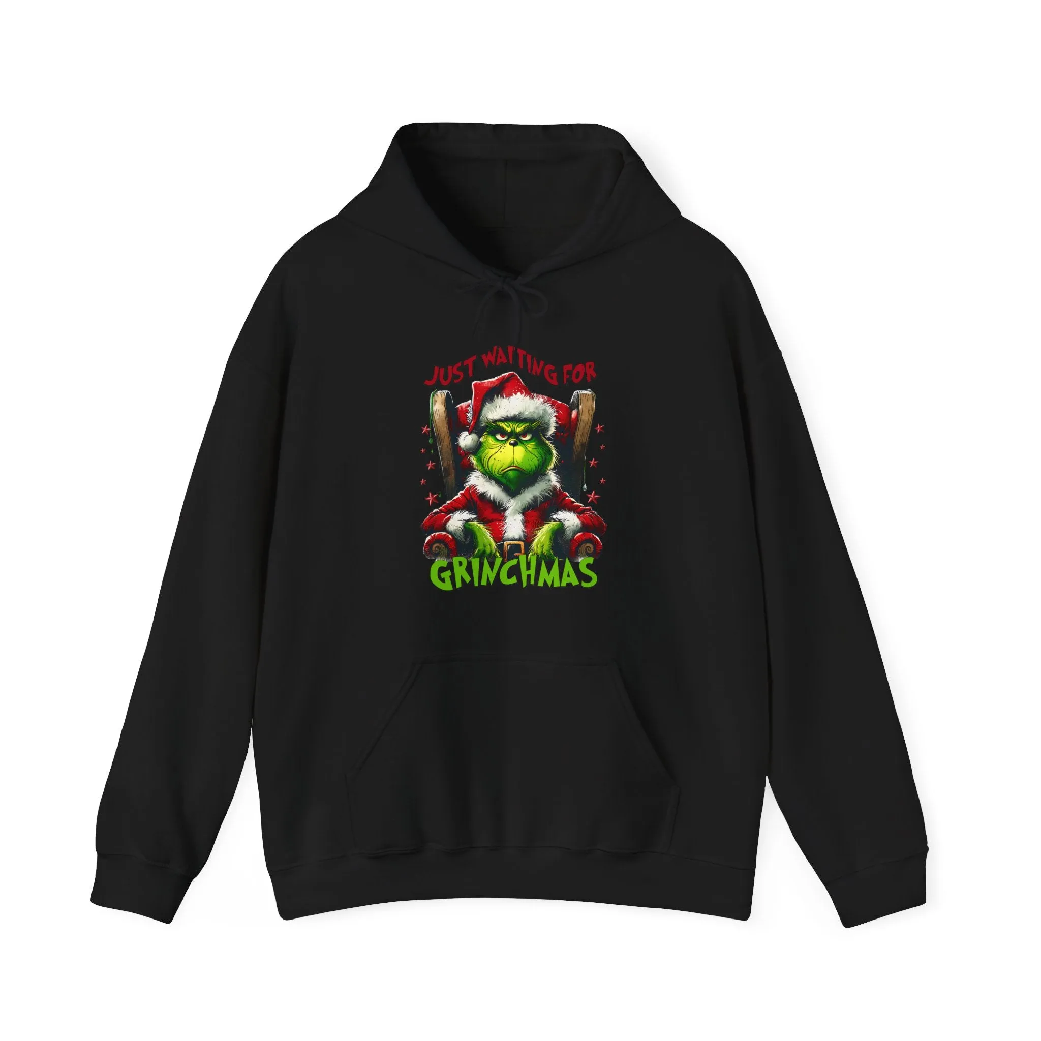 Grinch Christmas Hoodie – Just Waiting for Christmas Design