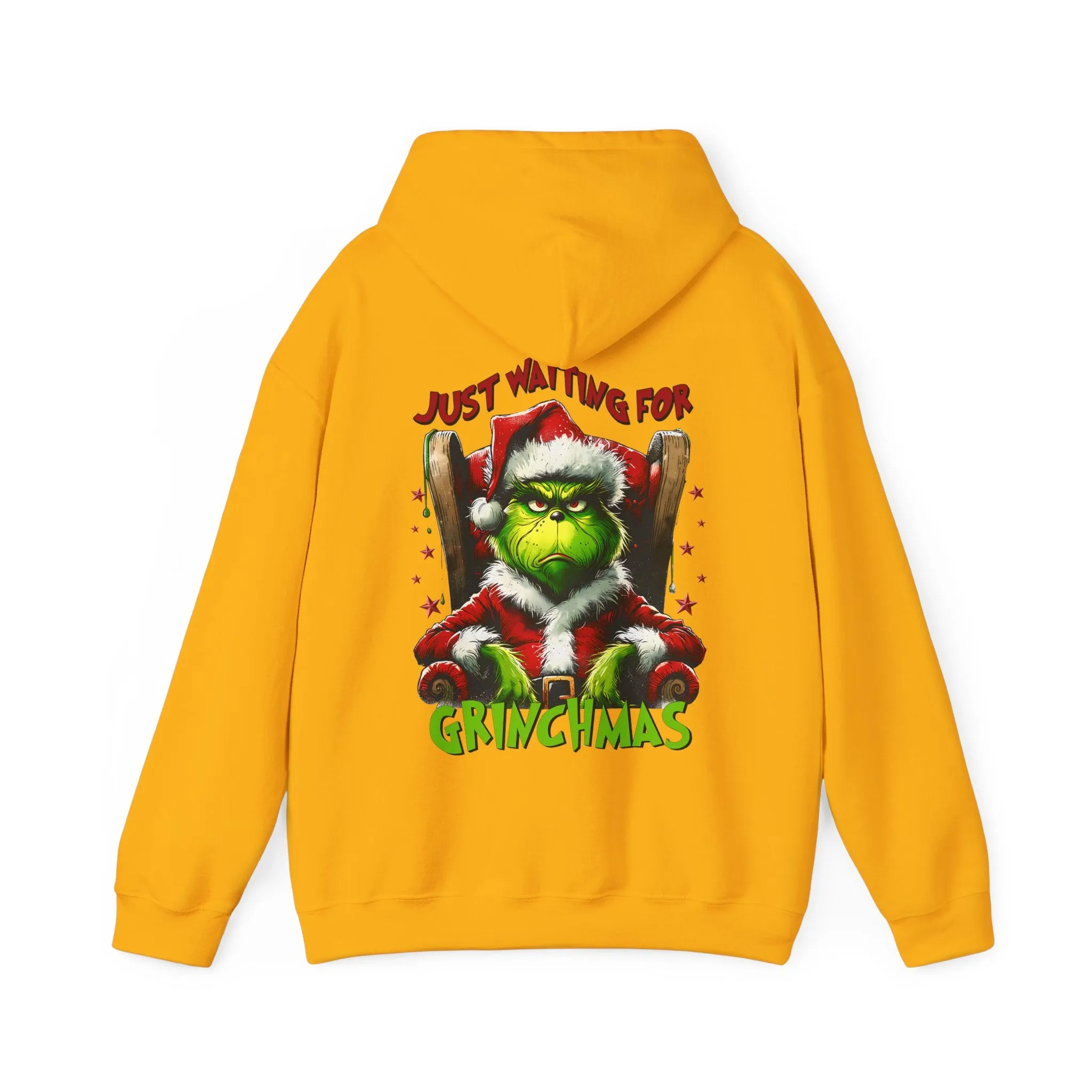 Grinch Christmas Hoodie – Just Waiting for Christmas Design