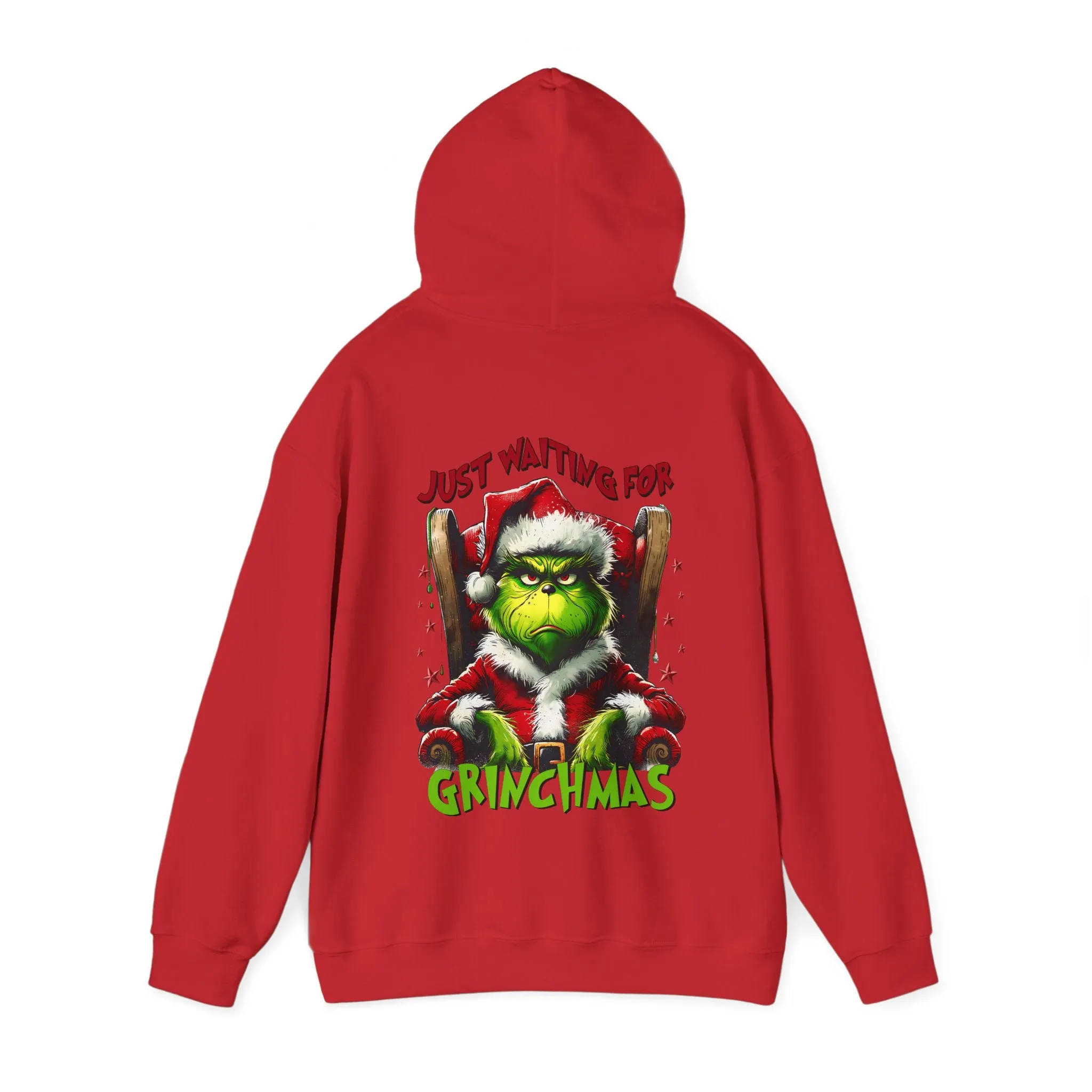 Grinch Christmas Hoodie – Just Waiting for Christmas Design