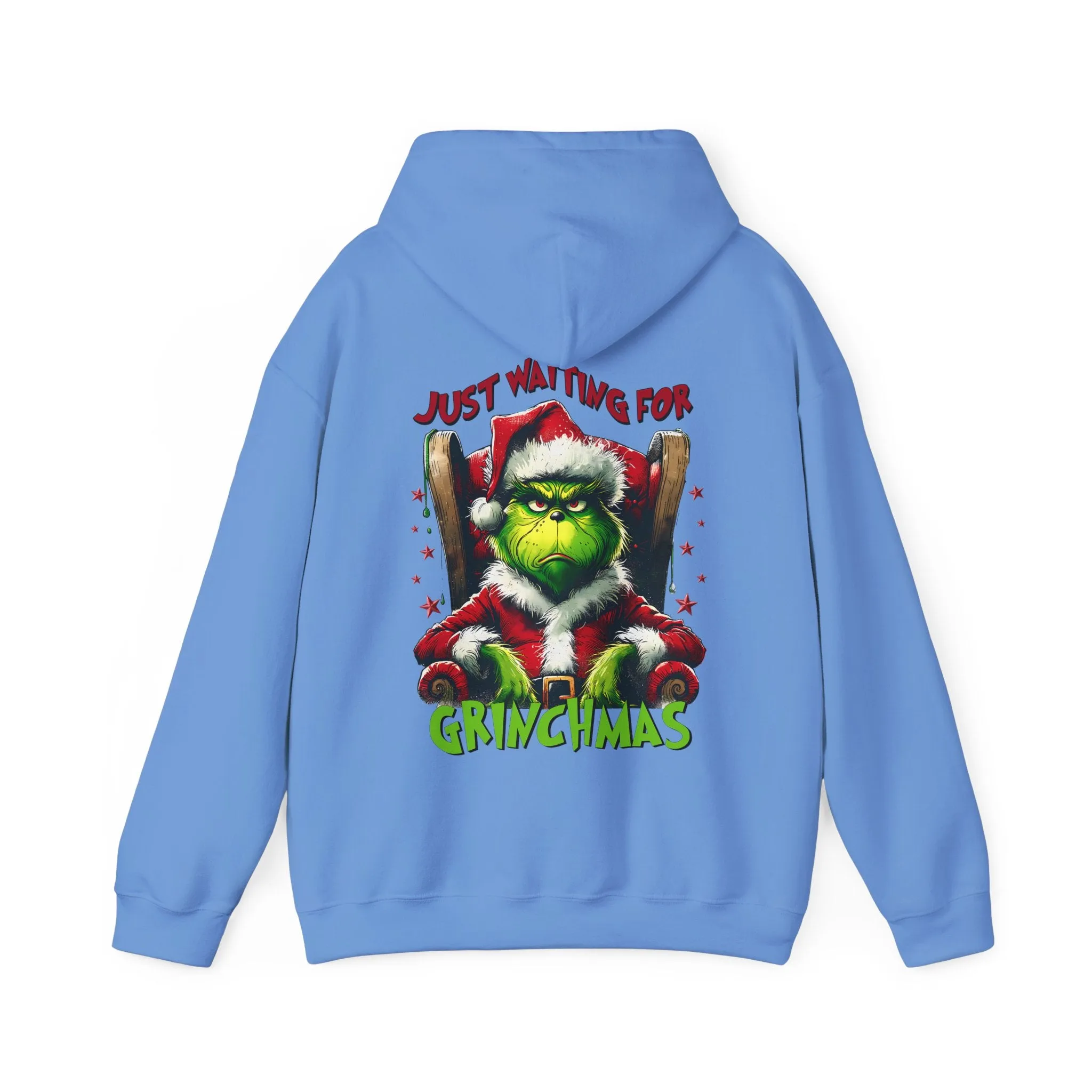 Grinch Christmas Hoodie – Just Waiting for Christmas Design