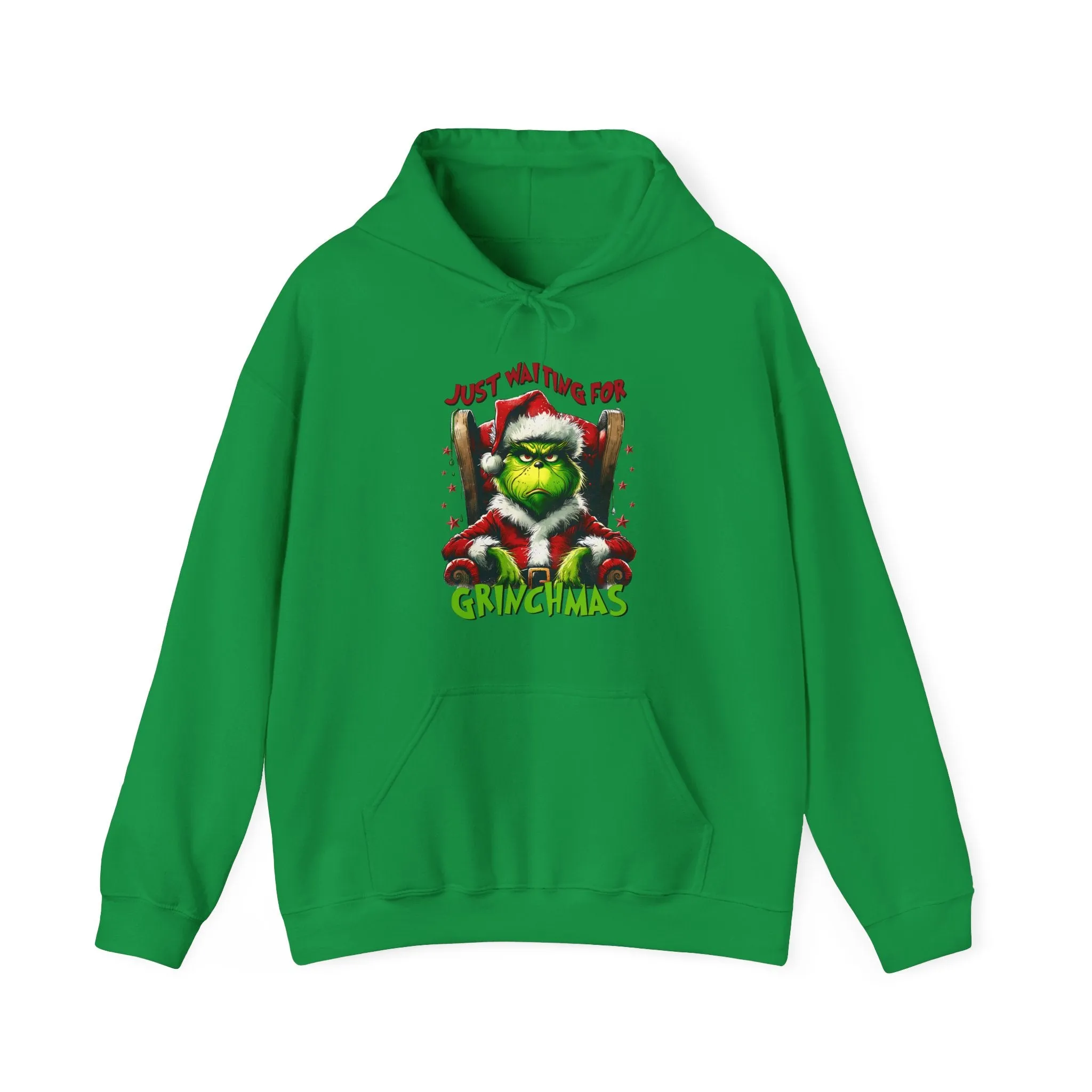 Grinch Christmas Hoodie – Just Waiting for Christmas Design