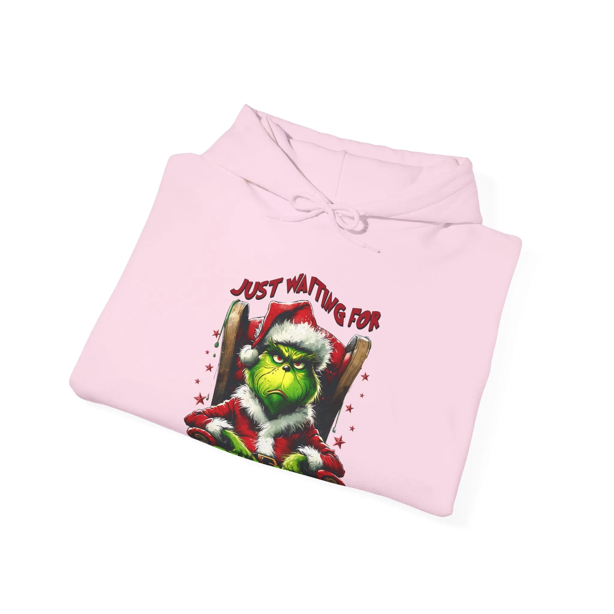 Grinch Christmas Hoodie – Just Waiting for Christmas Design