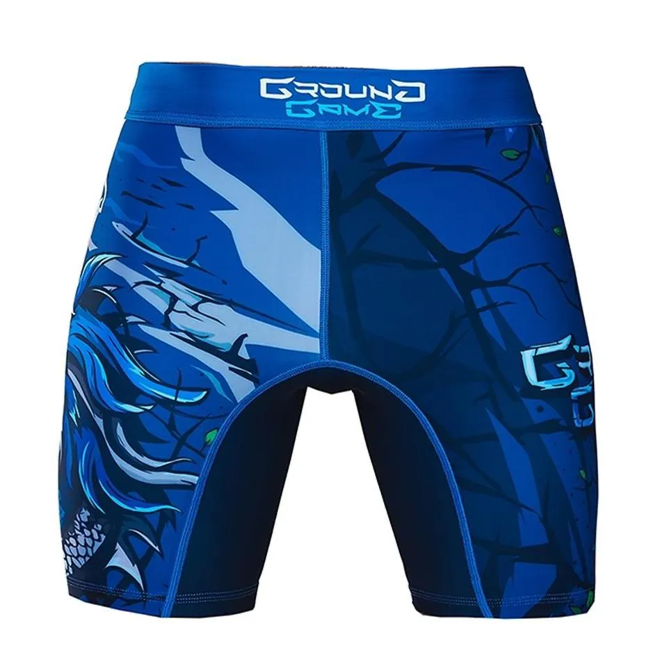 Ground Game "Azure Dragon" Vale Tudo Shorts