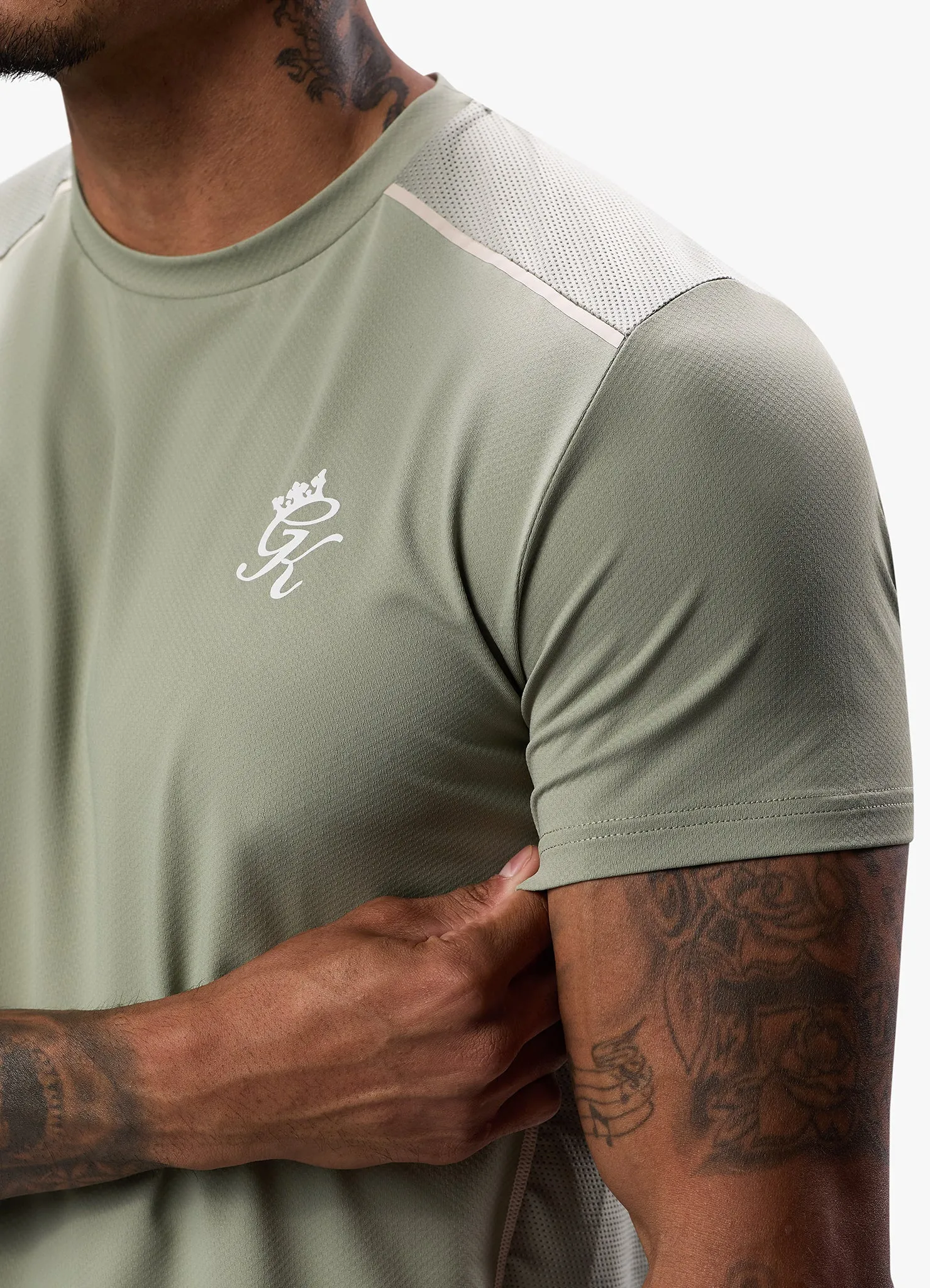 Gym King Flex Tee - Soft Khaki