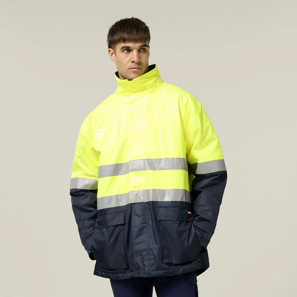 Hard Yakka Core Hi-Vis 2 Tone Taped Quilted Waterproof Jacket (Y06685)