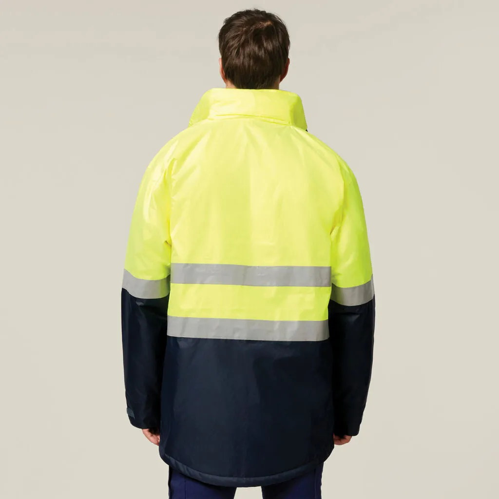 Hard Yakka Core Hi-Vis 2 Tone Taped Quilted Waterproof Jacket (Y06685)