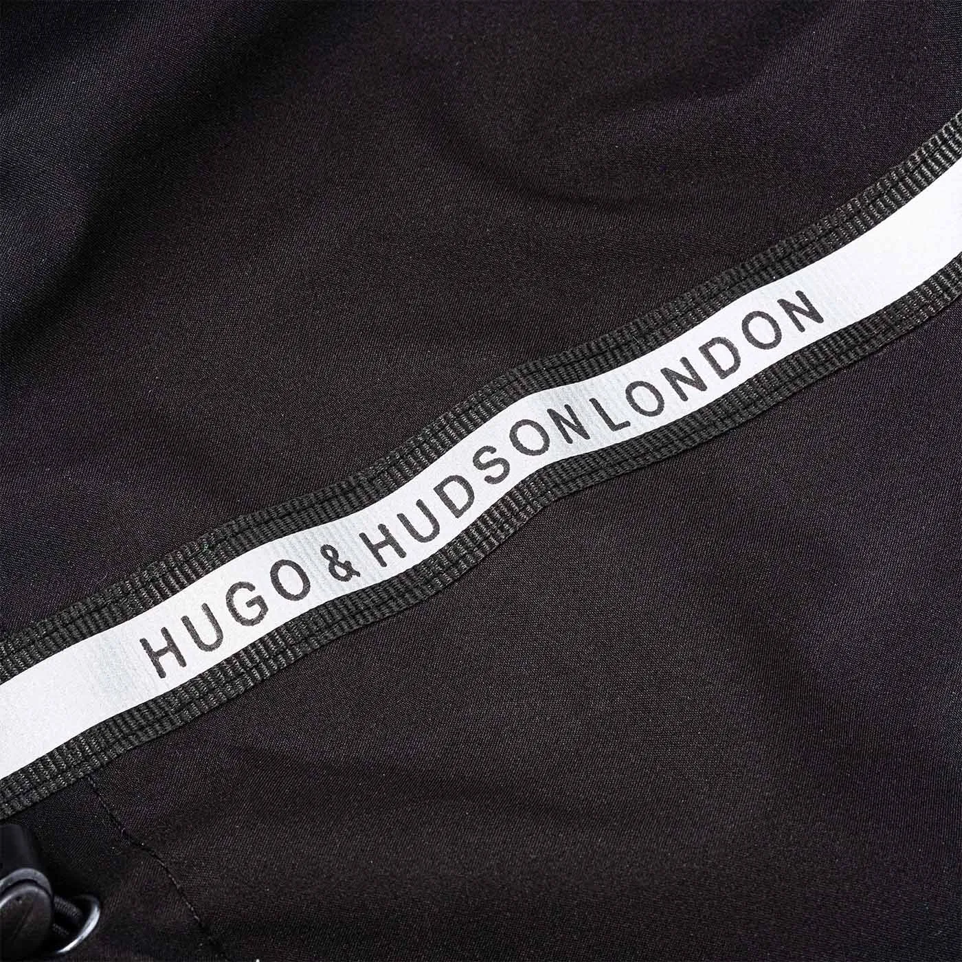 Hugo & Hudson Black Reflective Hooded Dog Overalls