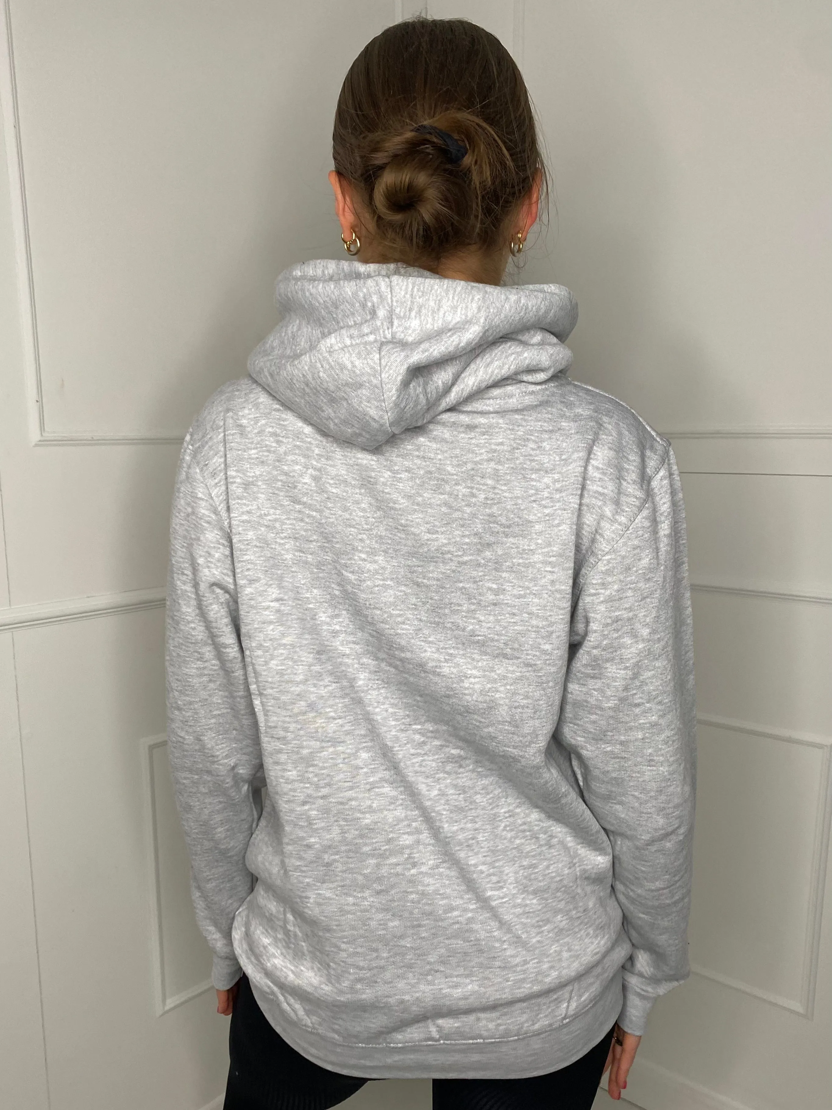 Identical Print Hoodie - Grey