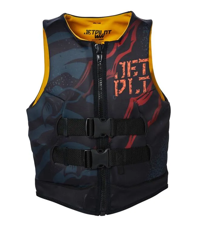 Jetpilot Rex Cause Boys Life Vest (2024) - Black