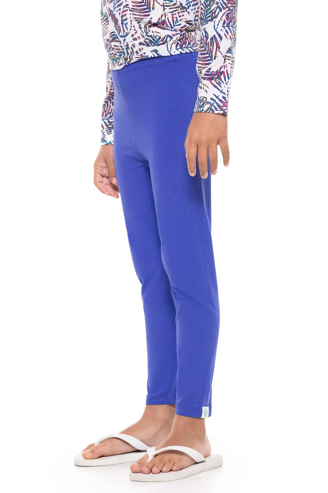 Kid's Monterey Summer Leggings  |  Baja Blue